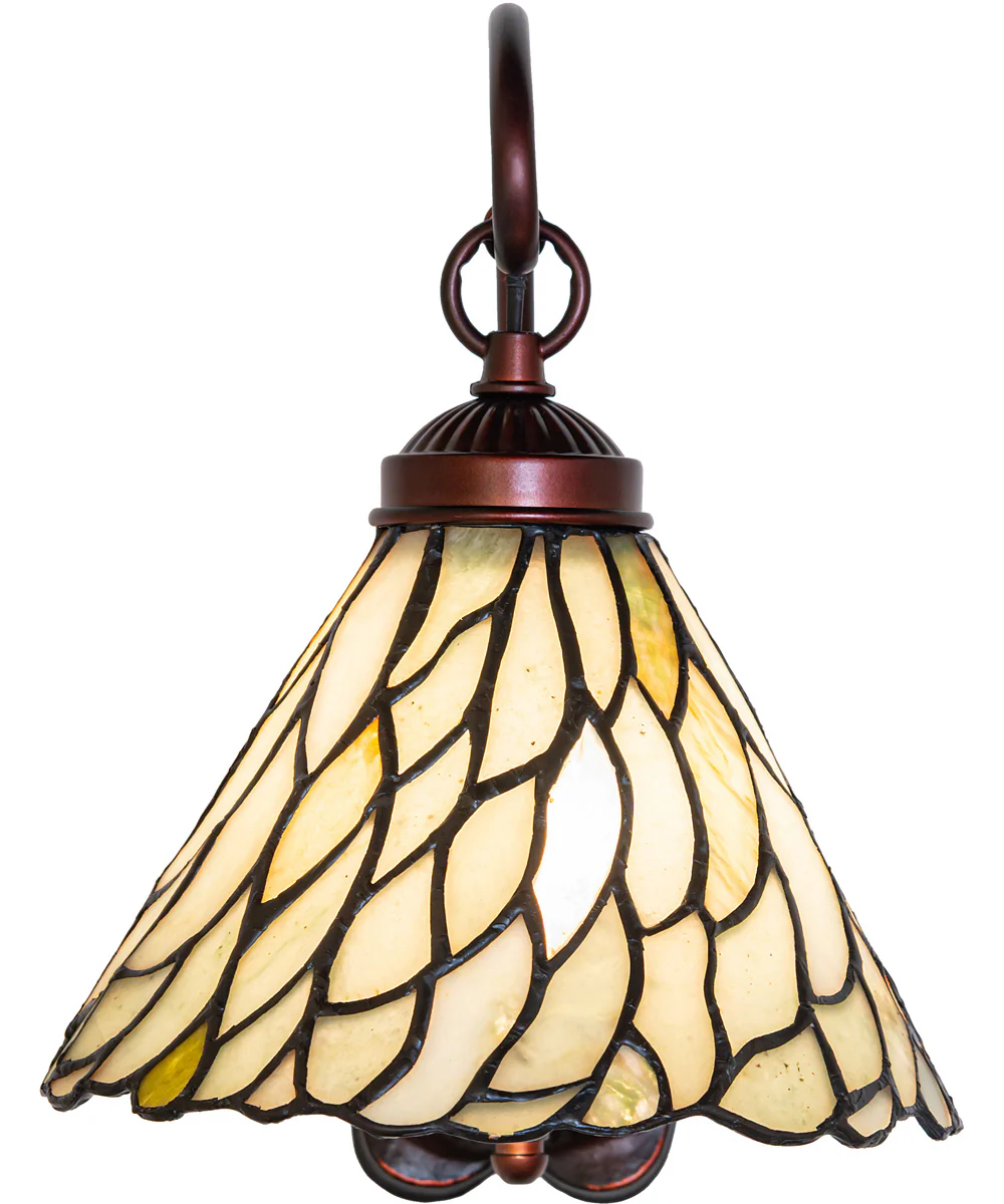 8" Wide Willow Jadestone Wall Sconce - Image 4