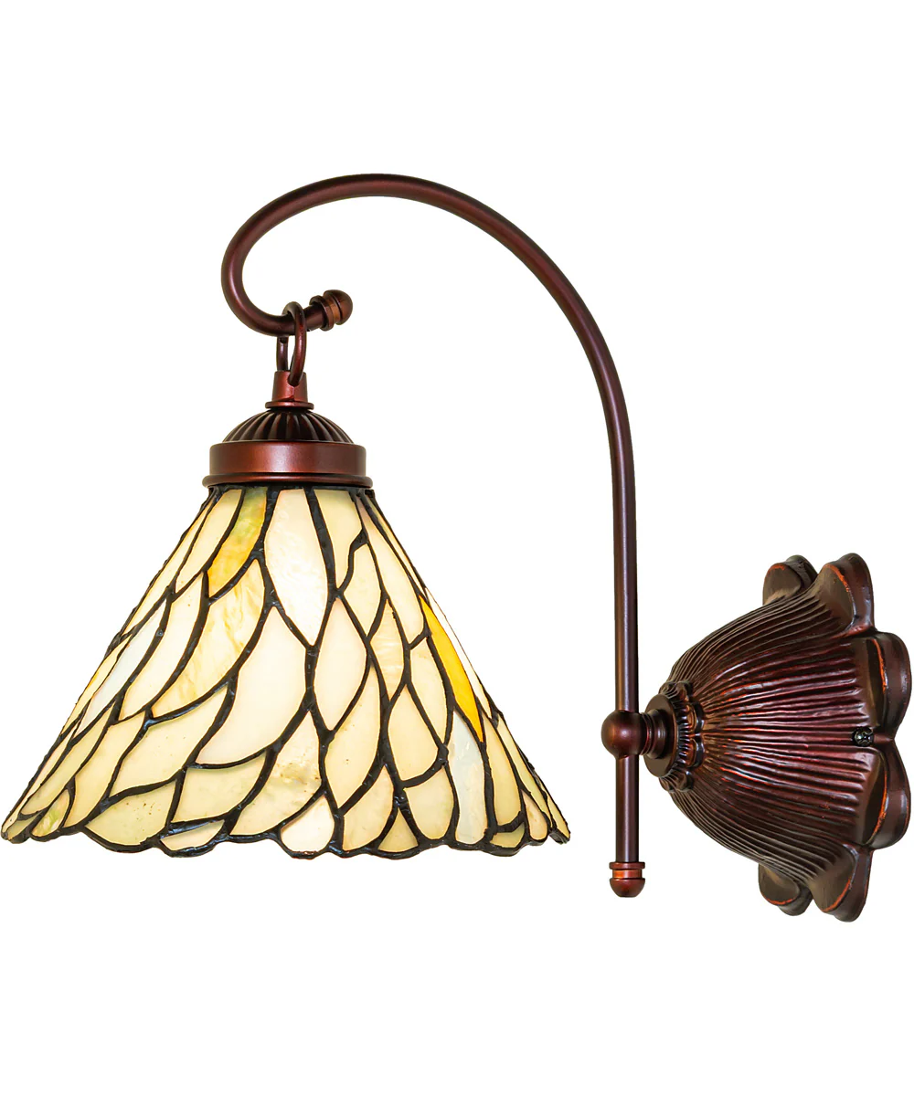 8" Wide Willow Jadestone Wall Sconce - Image 6