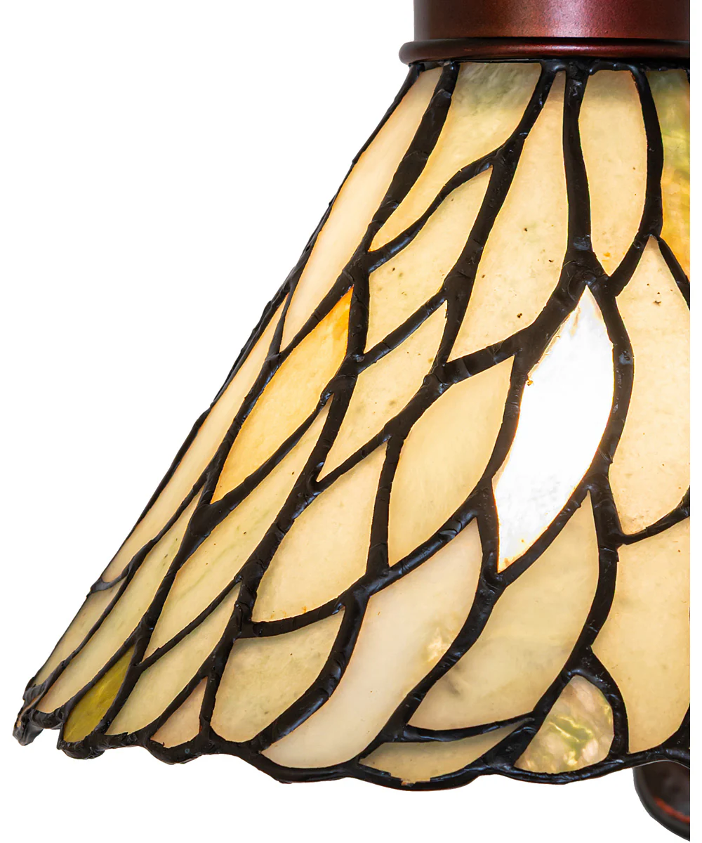 8" Wide Willow Jadestone Wall Sconce - Image 8