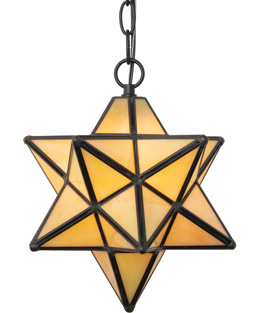 9" Wide Moravian Star Mini Pendant