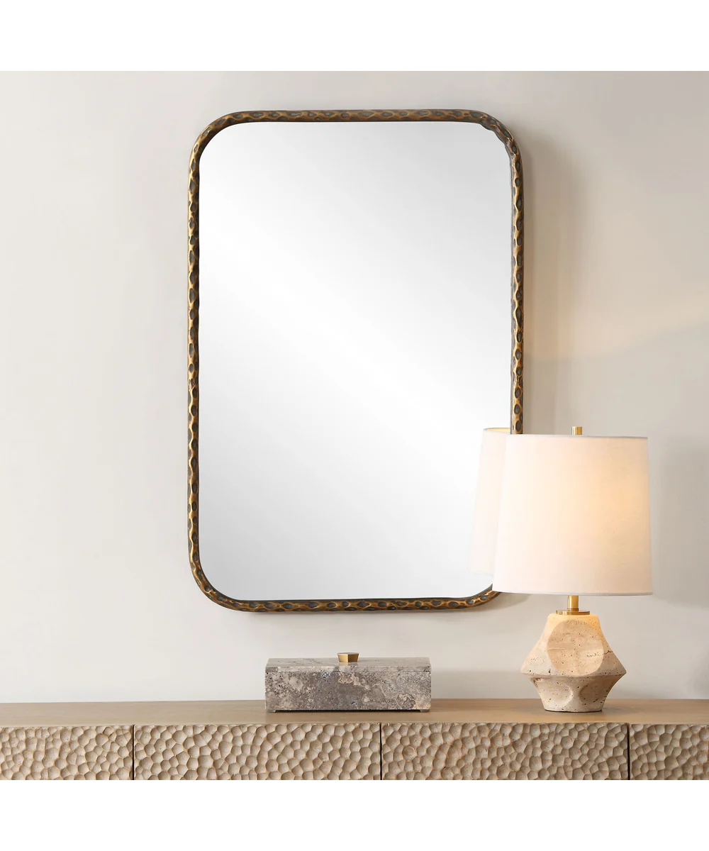 A Little Knotty Bronze Vanity Mirror - Image 2