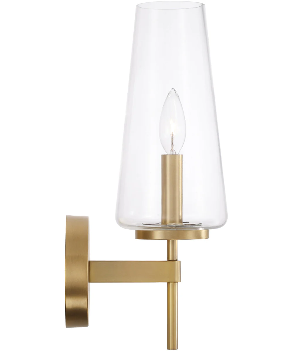 Aaron 1-Light Sconce Aged Brass - Image 3