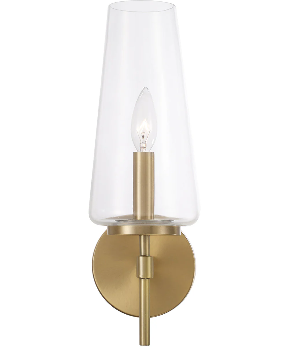 Aaron 1-Light Sconce Aged Brass - Image 4