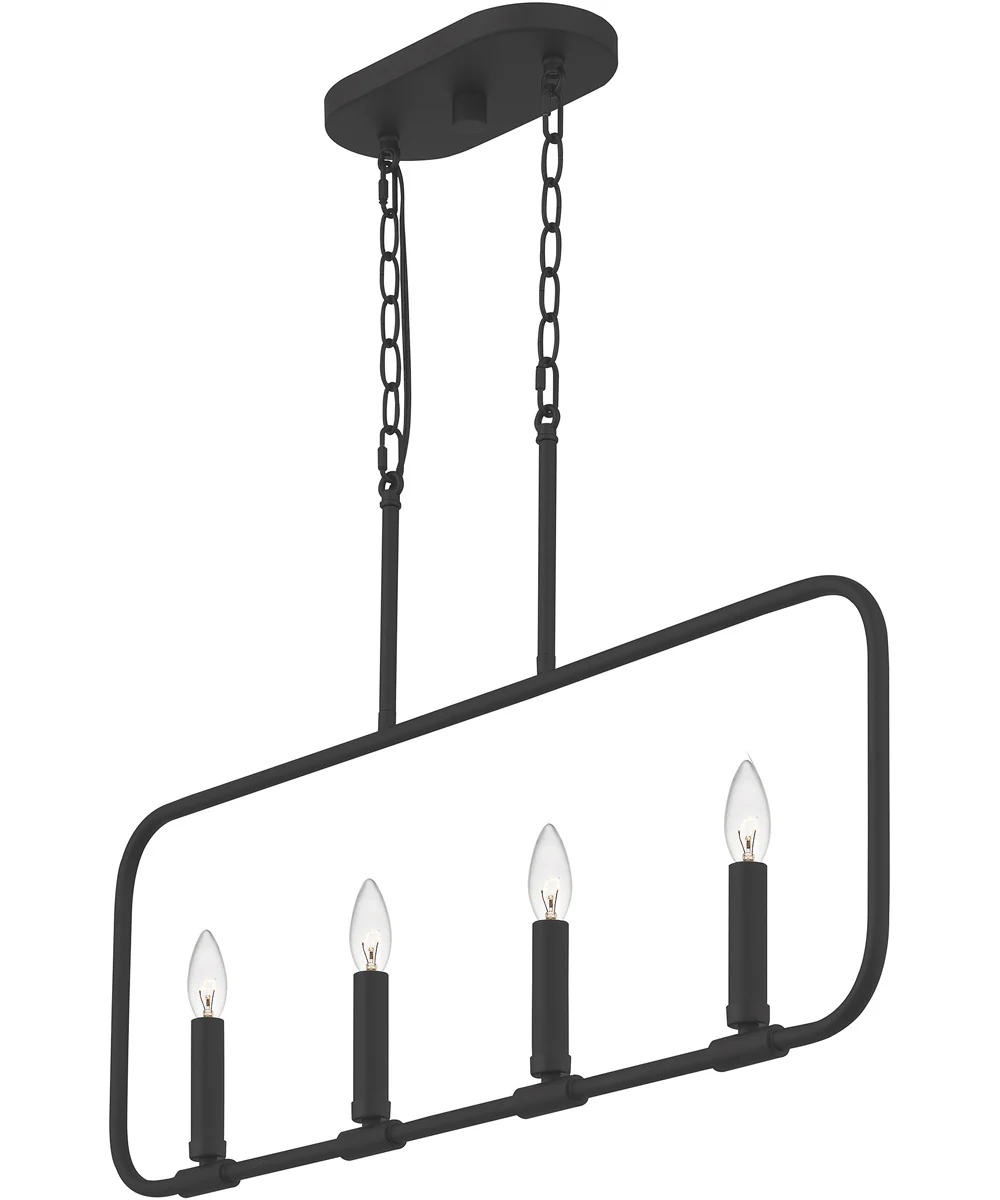 Abner 4-light Island Light Matte Black - Image 5