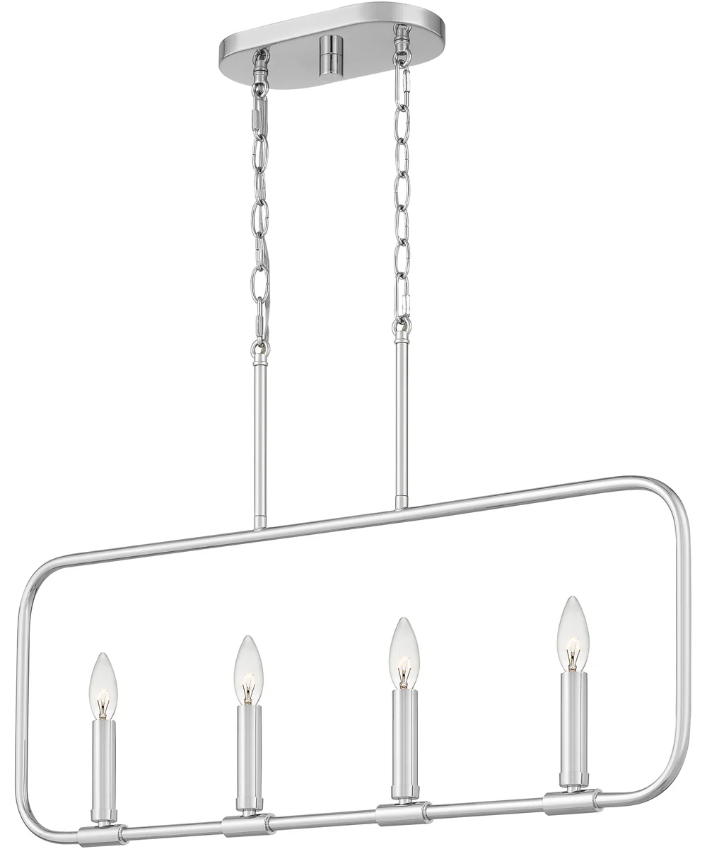 Abner 4-light Island Light Polished Chrome - Image 4