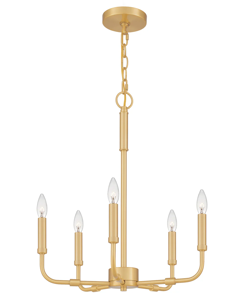 Abner 5-light Chandelier Aged Brass - Image 5