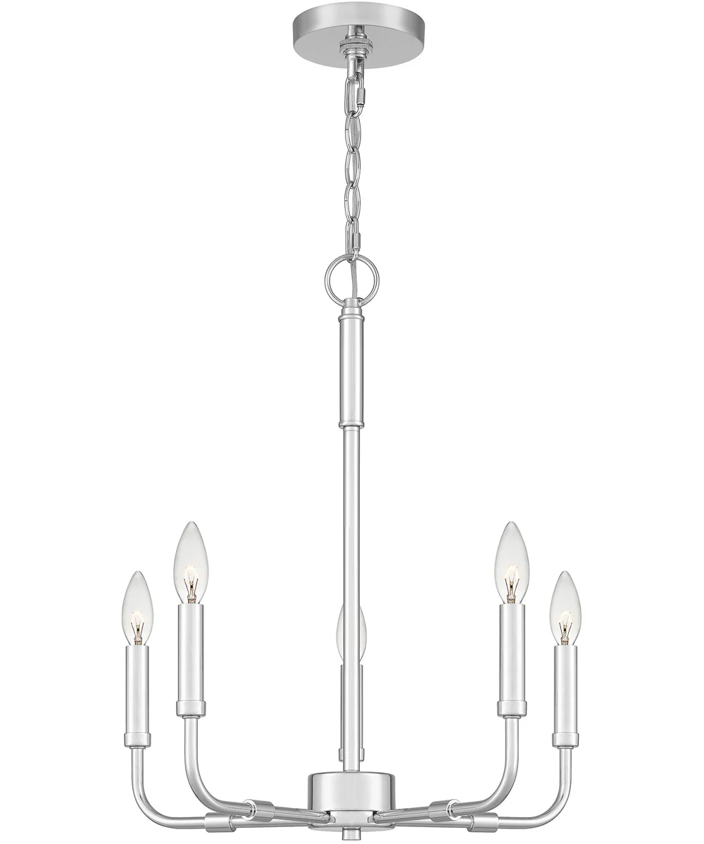 Abner 5-light Chandelier Polished Chrome - Image 2