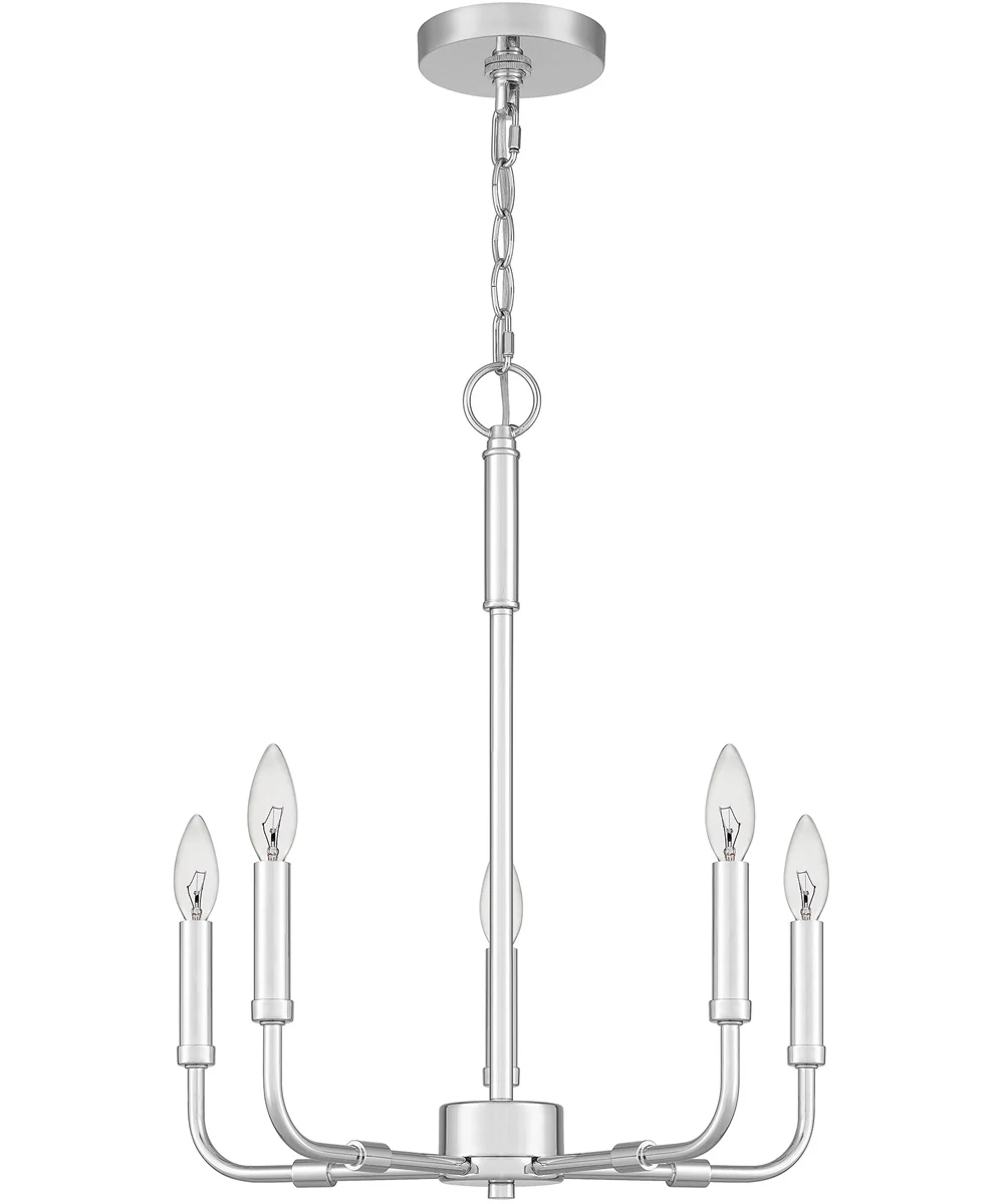 Abner 5-light Chandelier Polished Chrome - Image 3