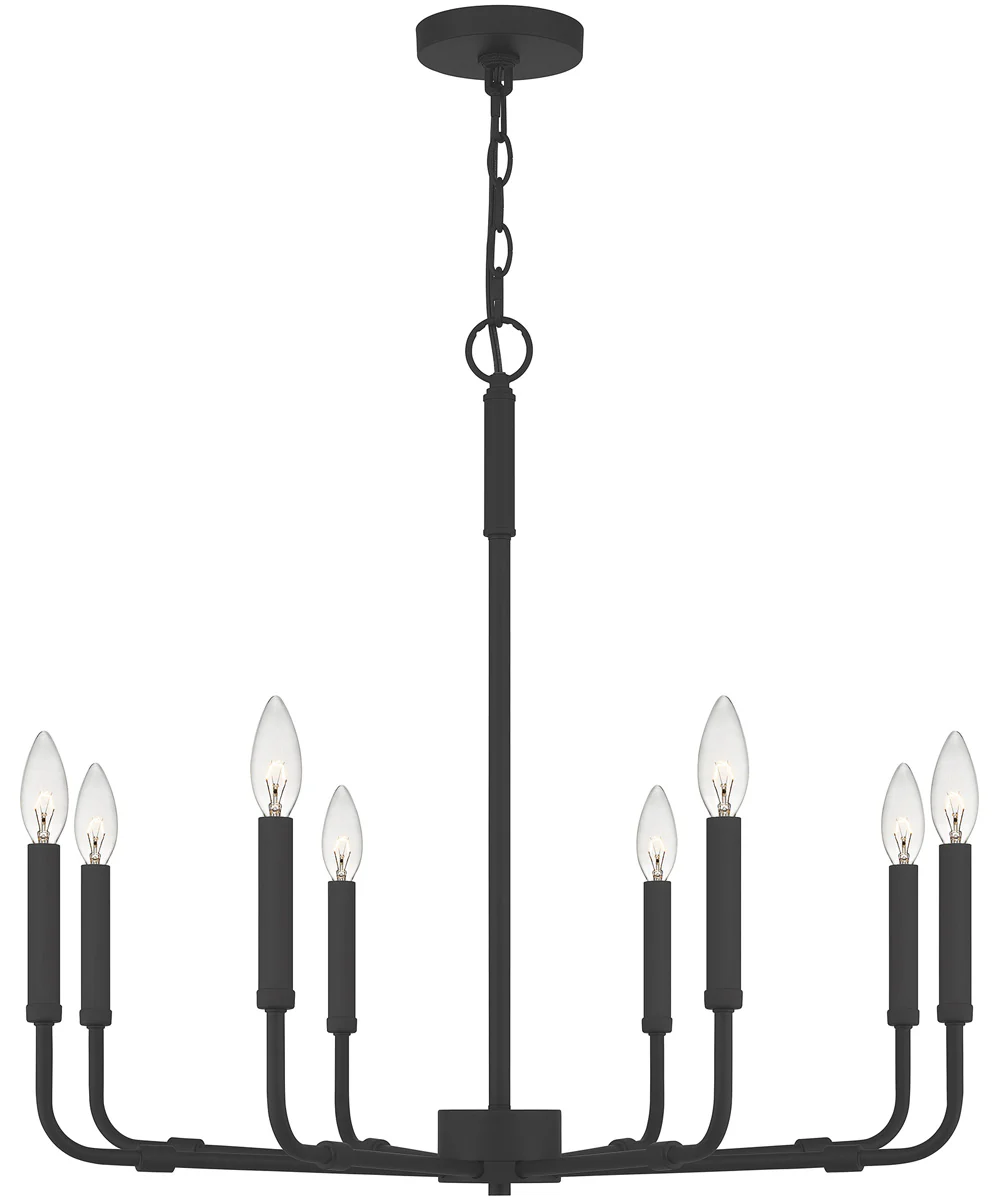Abner 8-light Chandelier Matte Black - Image 2