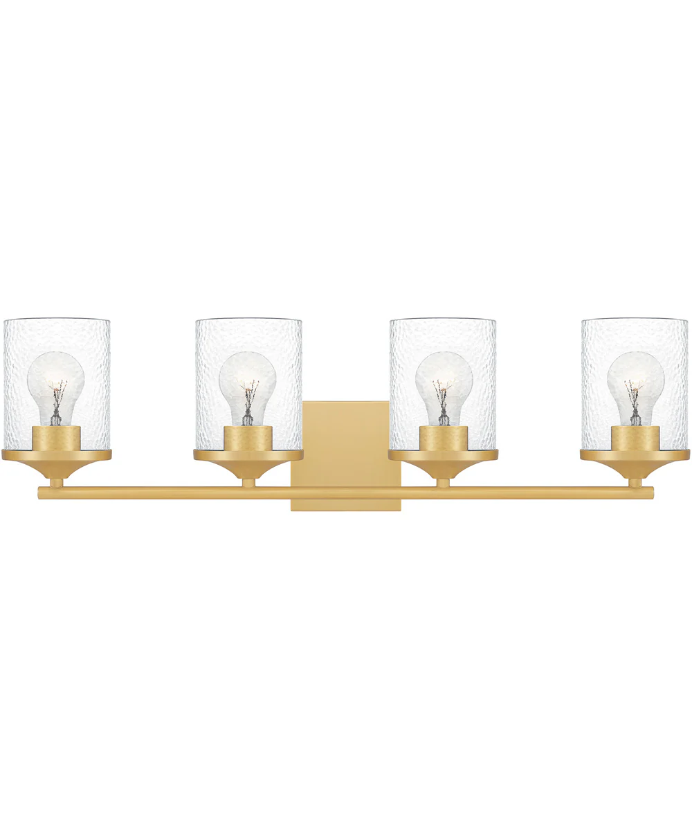Abner Extra Large 4-light Bath Light Aged Brass