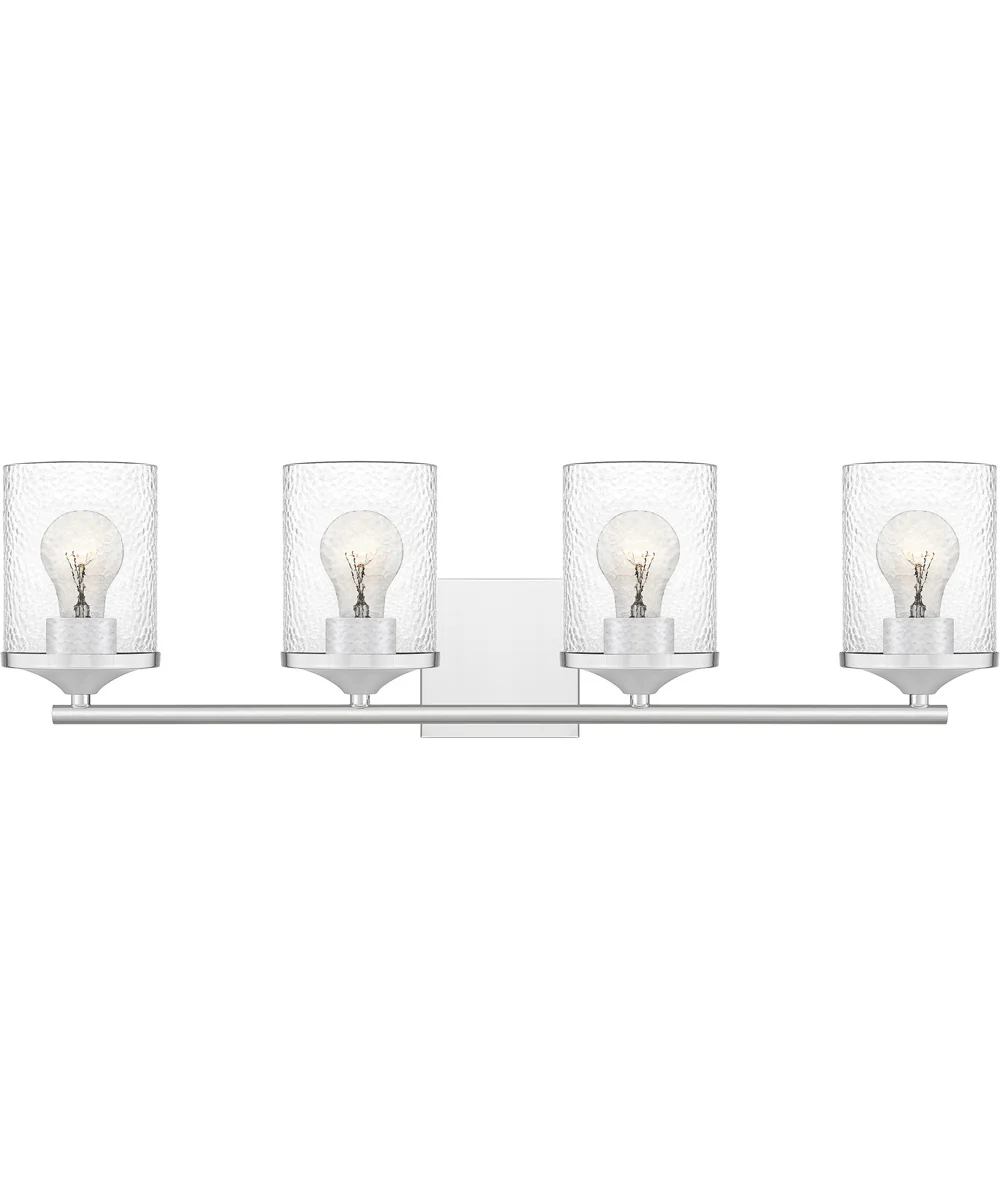 Abner Extra Large 4-light Bath Light Polished Chrome