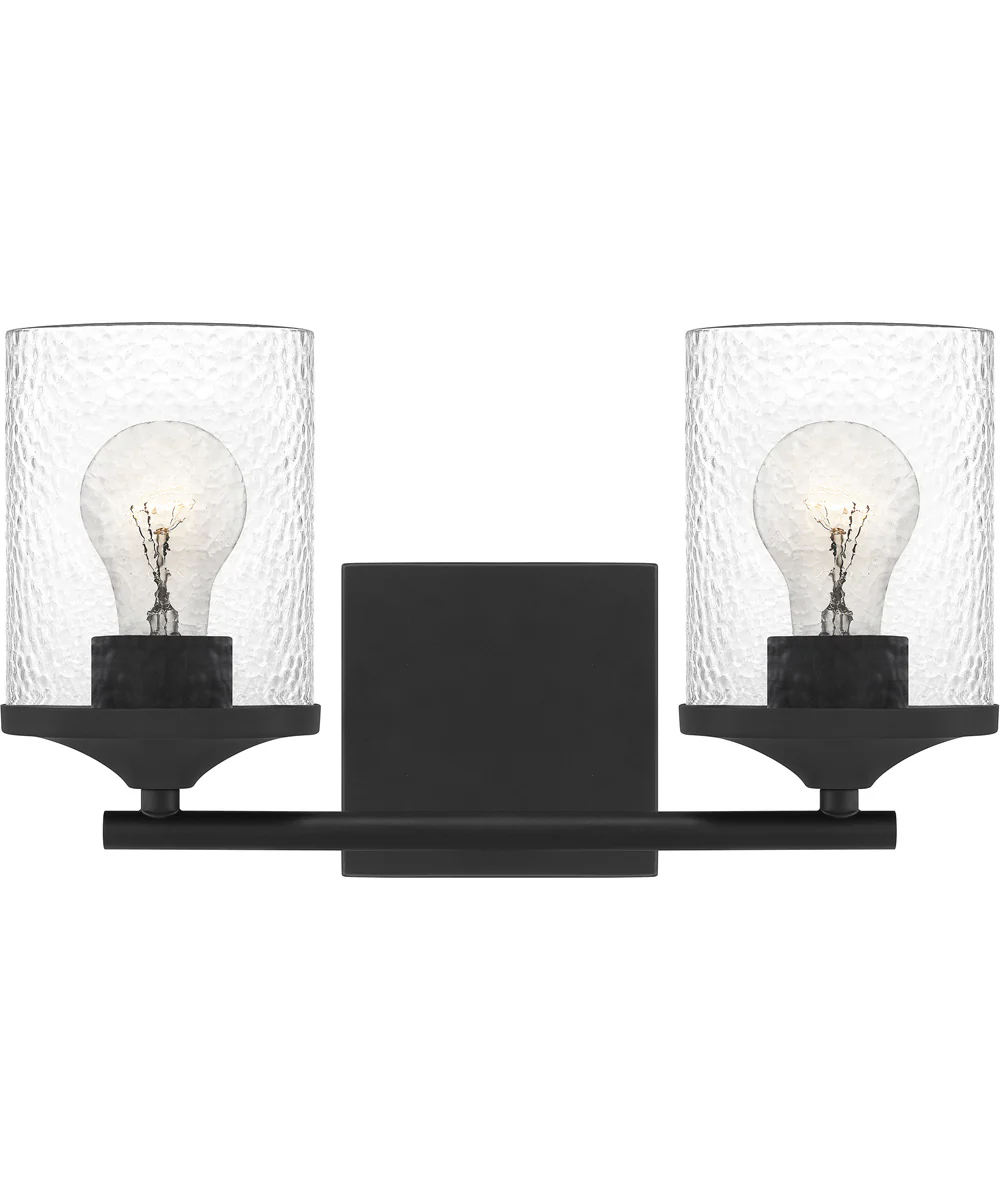 Abner Medium 2-light Bath Light Matte Black - Image 2