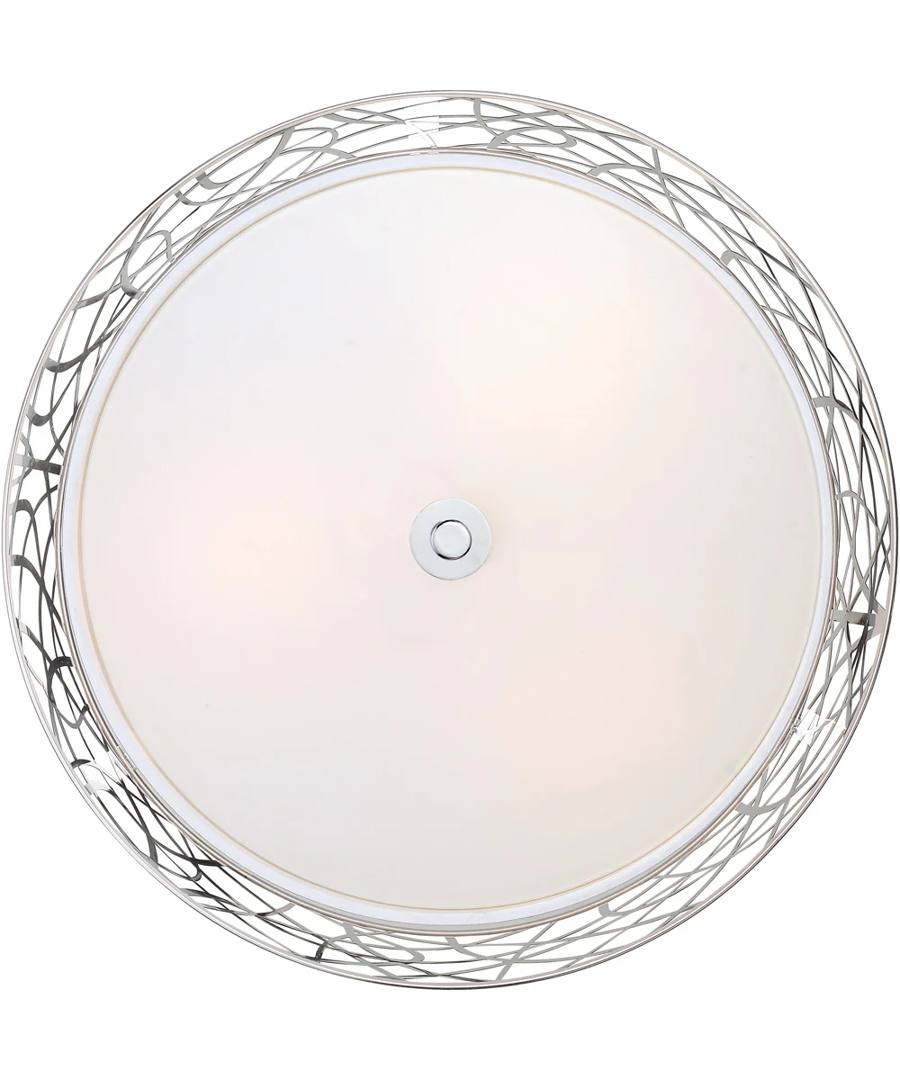 Abode Medium 3-light Semi Flush Mount Polished Chrome - Image 5
