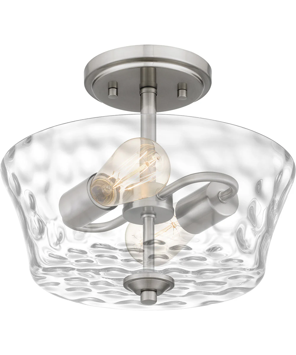 Acacia 2-light Semi Flush Mount Brushed Nickel - Image 5