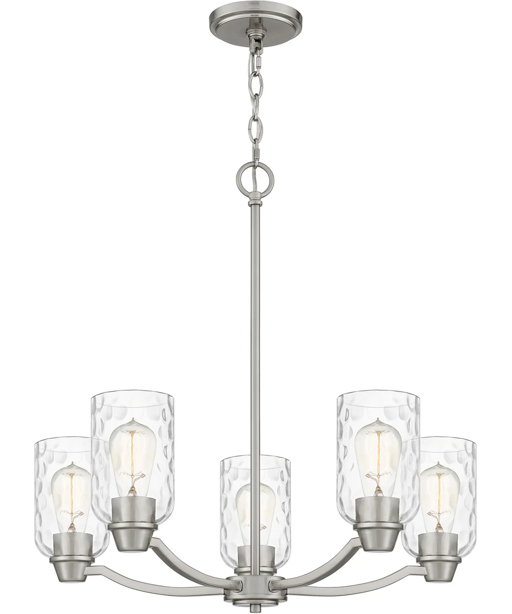 Acacia 5-light Chandelier Brushed Nickel - Image 2