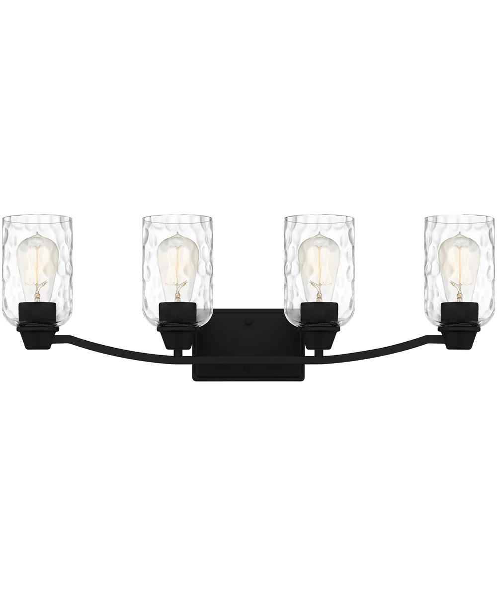 Acacia Extra Large 4-light Bath Light Matte Black