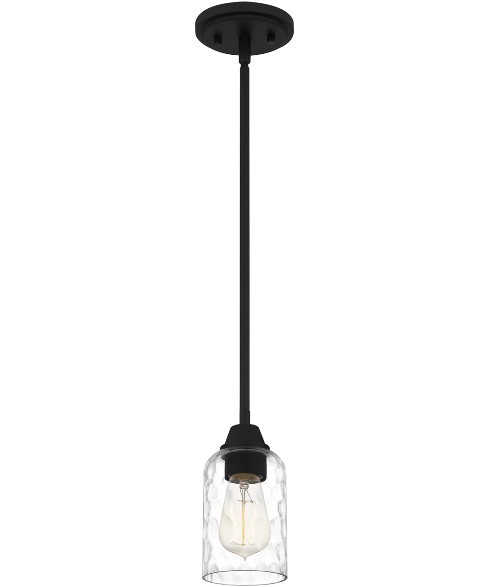 Acacia Small 1-light Mini Pendant Matte Black
