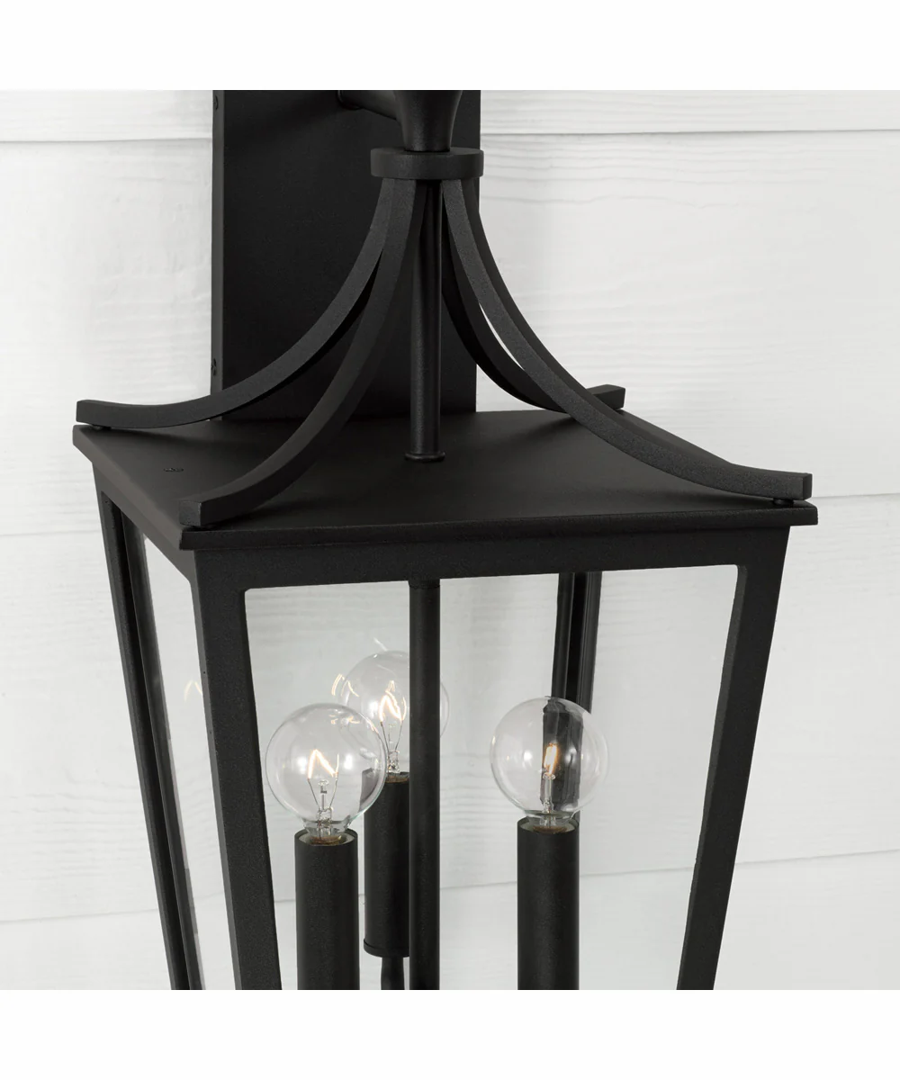 Adair 3-Light Outdoor Wall-Lantern Rain or Shine - Black - Image 3