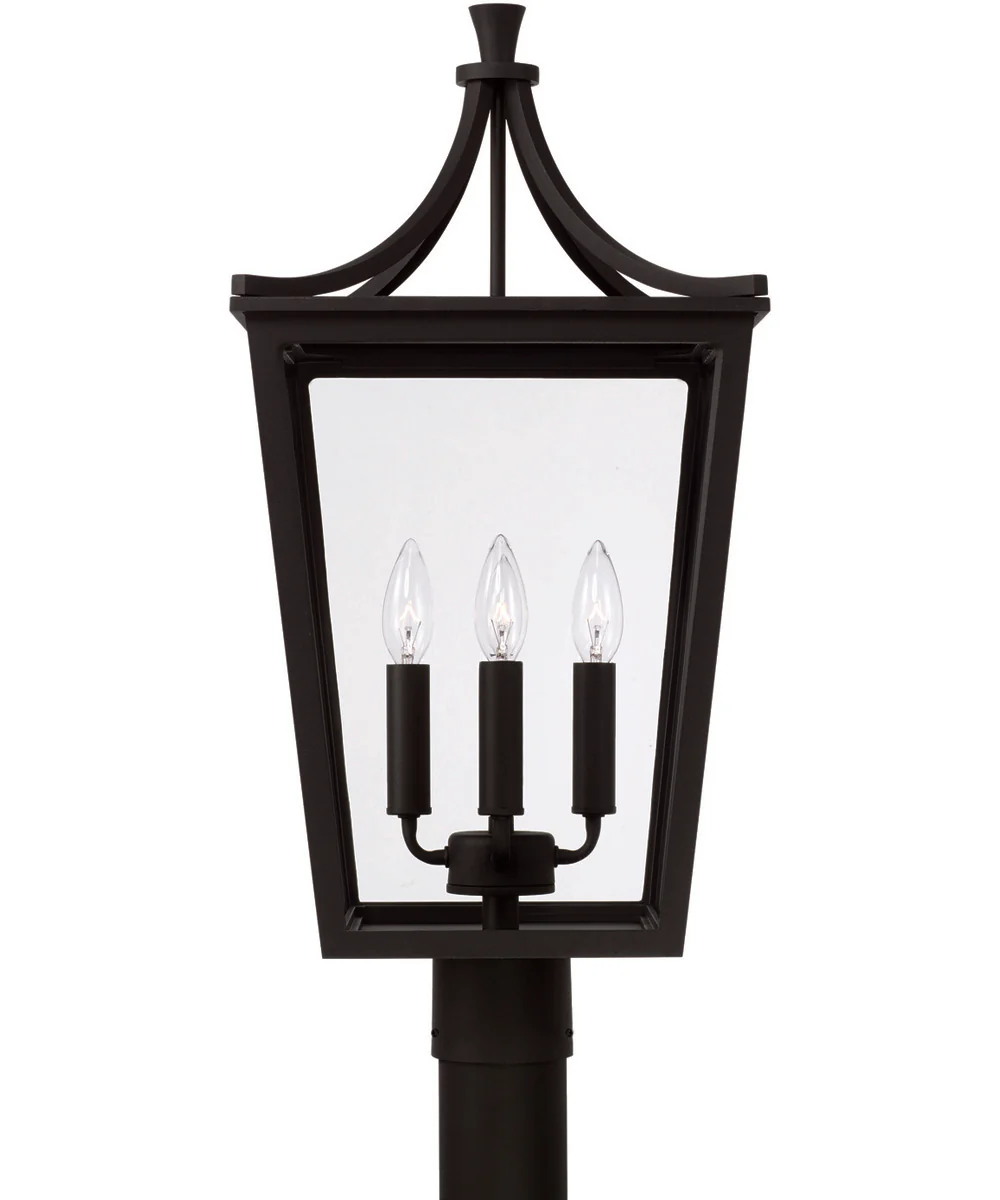 Adair 4-Light Outdoor Post-Lantern Rain or Shine - Black - Image 4