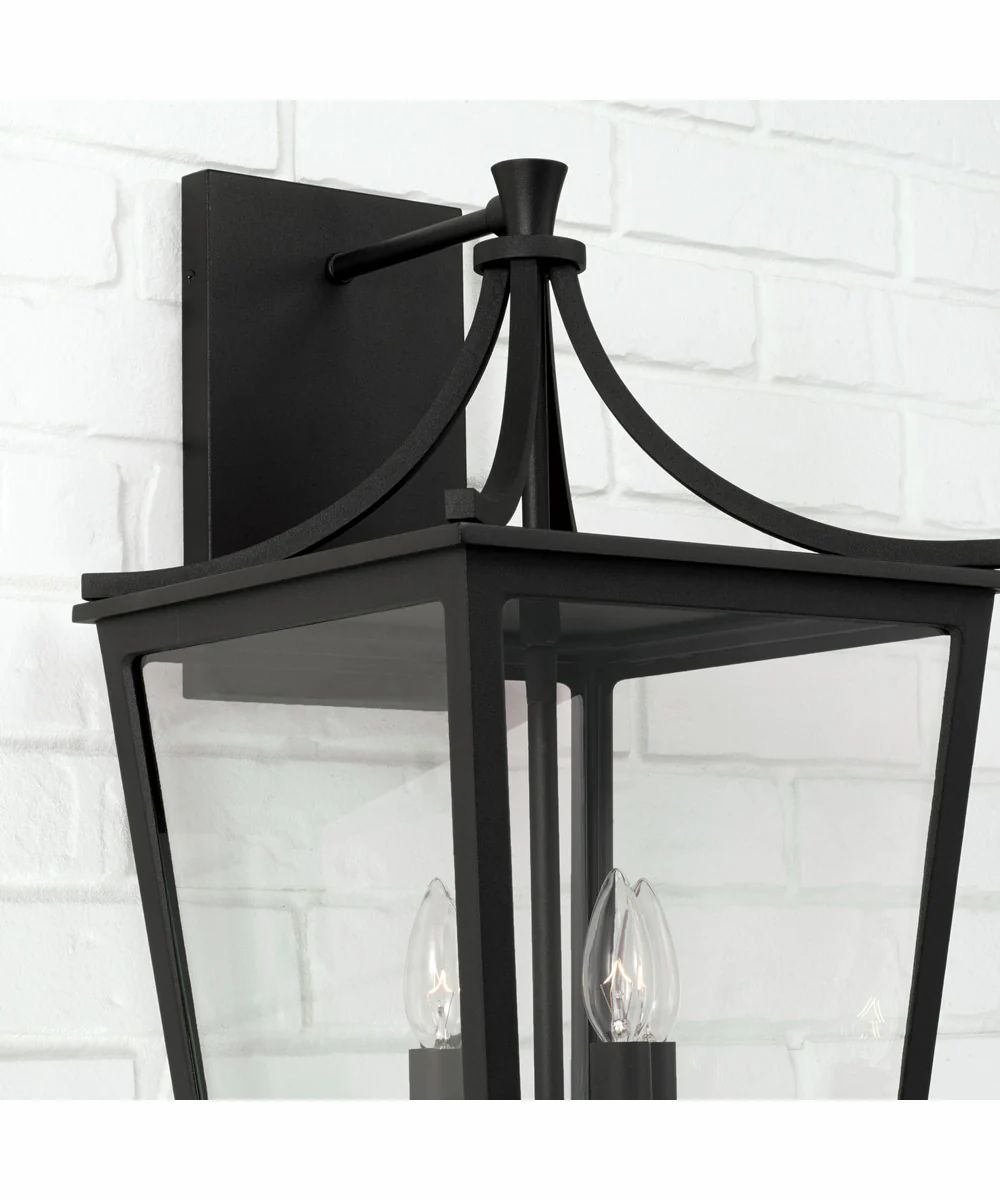 Adair 4-Light Outdoor Wall-Lantern Rain or Shine - Black - Image 3