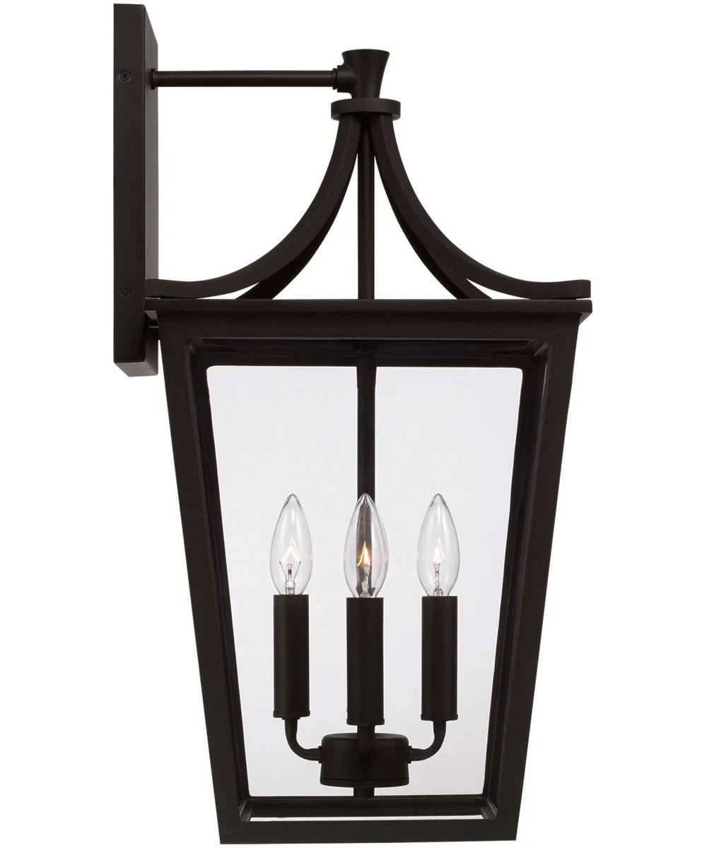 Adair 4-Light Outdoor Wall-Lantern Rain or Shine - Black - Image 6