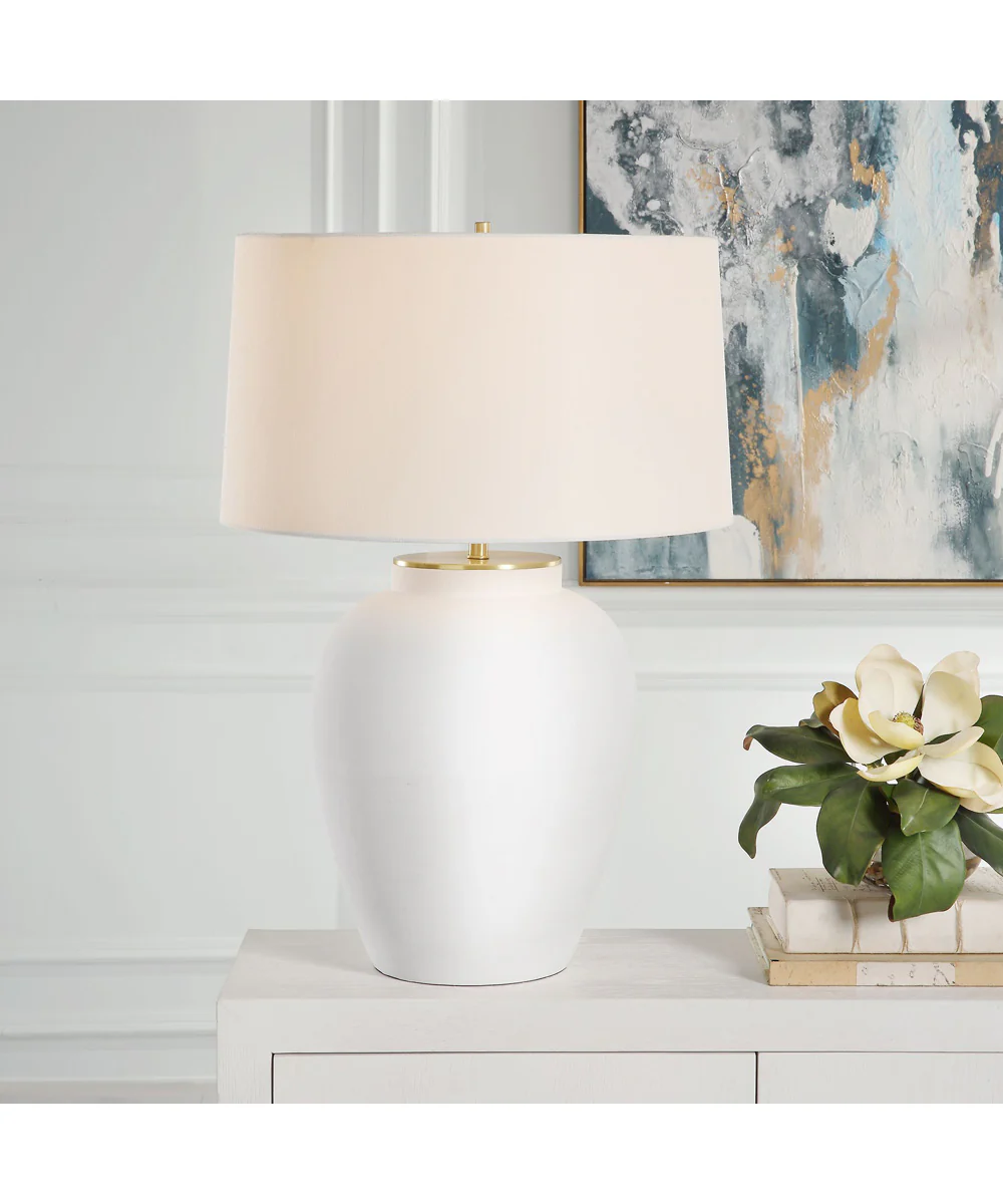 Adelaide White Table Lamp - Image 2
