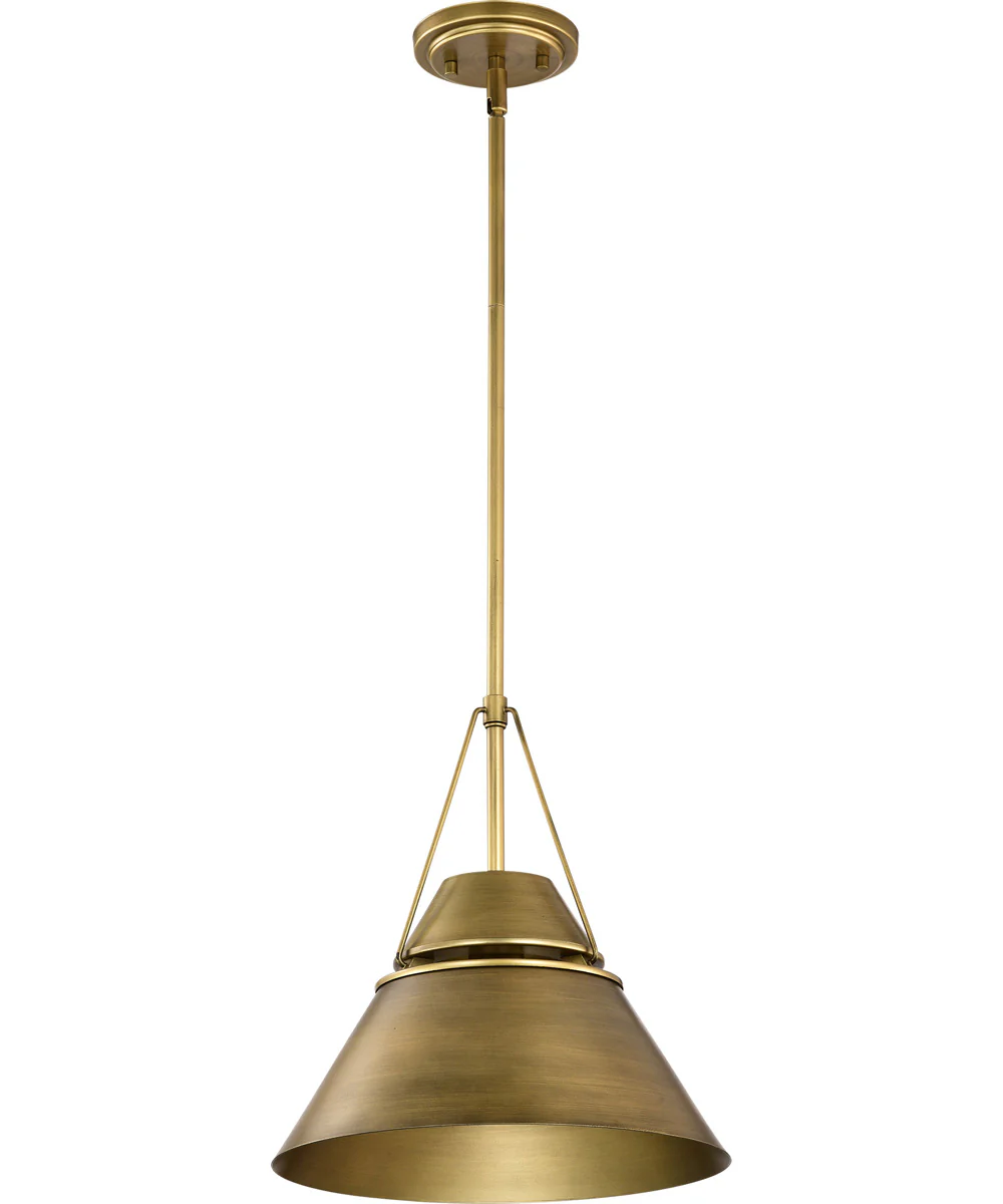Adina 1-Light Pendant Natural Brass - Image 3