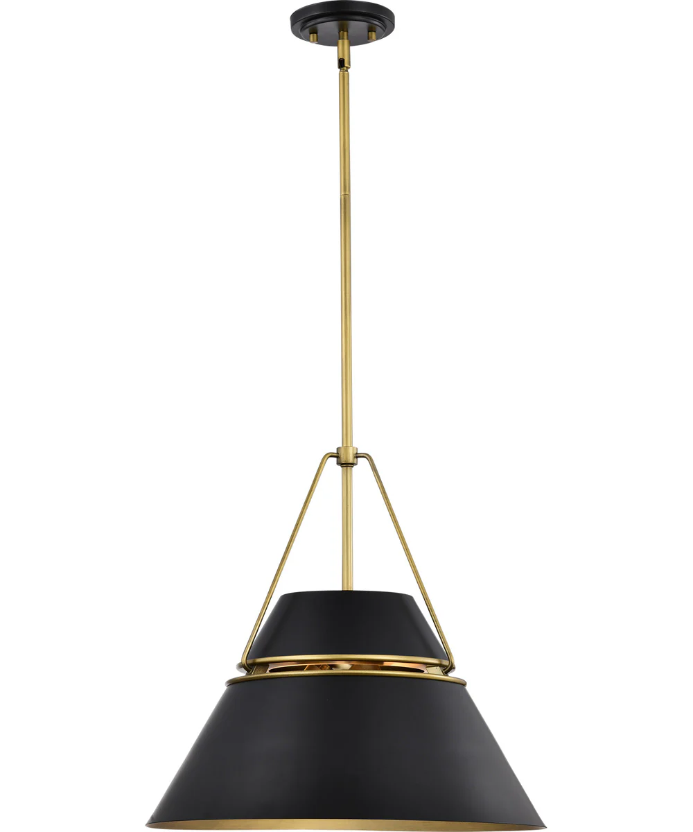Adina 3-Light Pendant Matte Black - Image 6