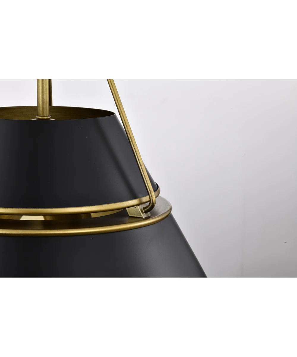 Adina 3-Light Pendant Matte Black - Image 7
