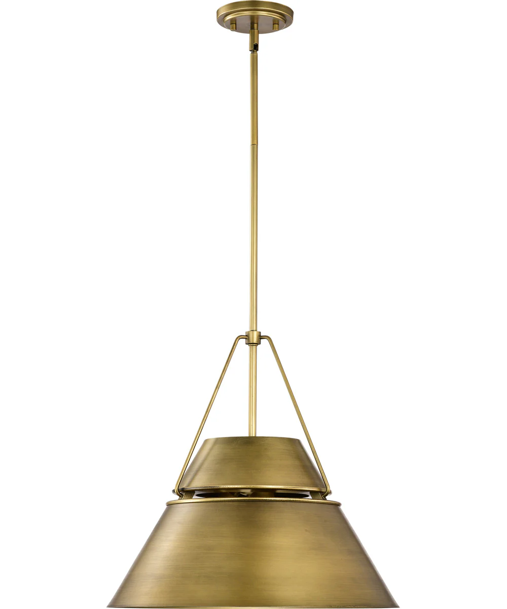 Adina 3-Light Pendant Natural Brass - Image 3