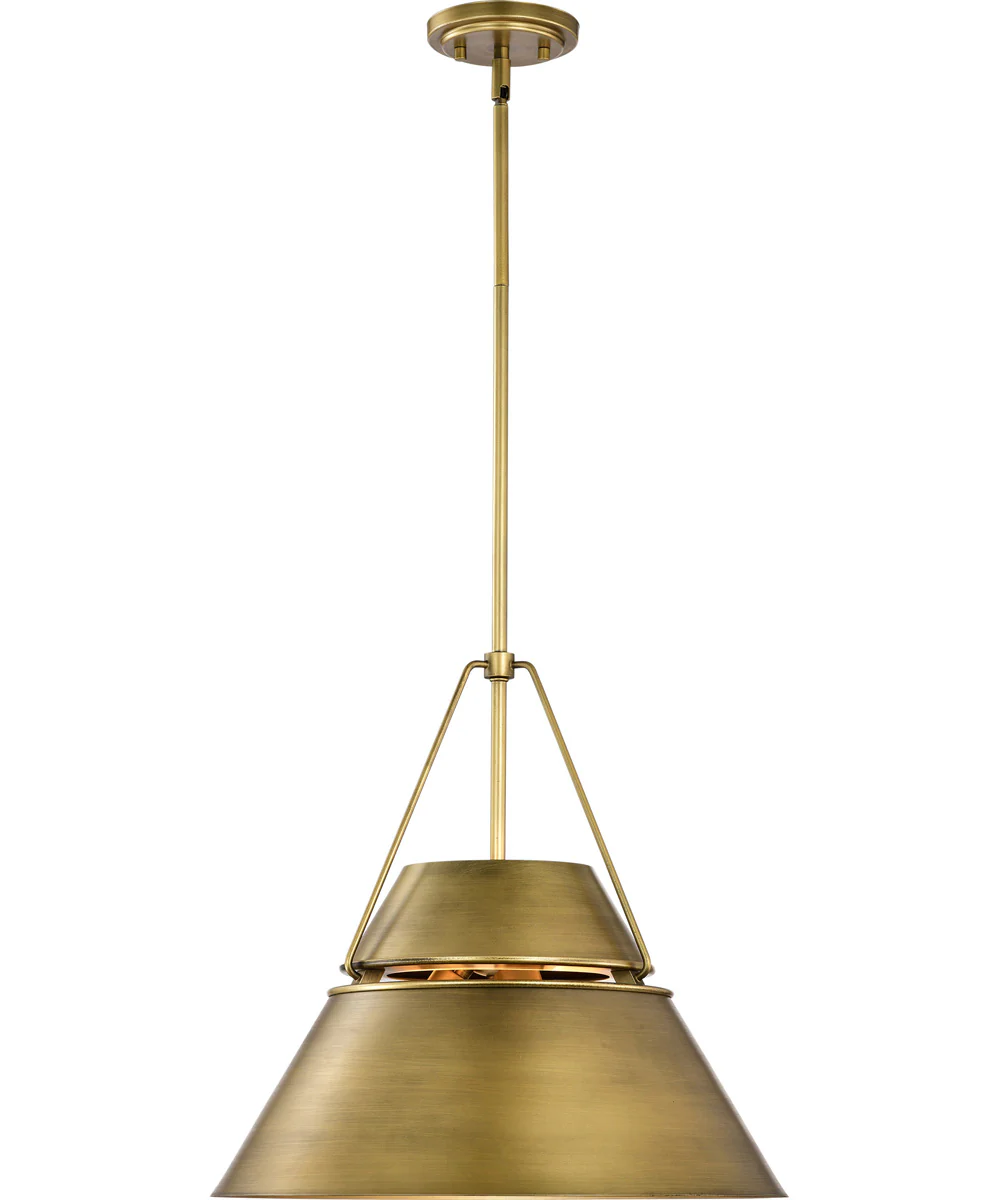Adina 3-Light Pendant Natural Brass - Image 4