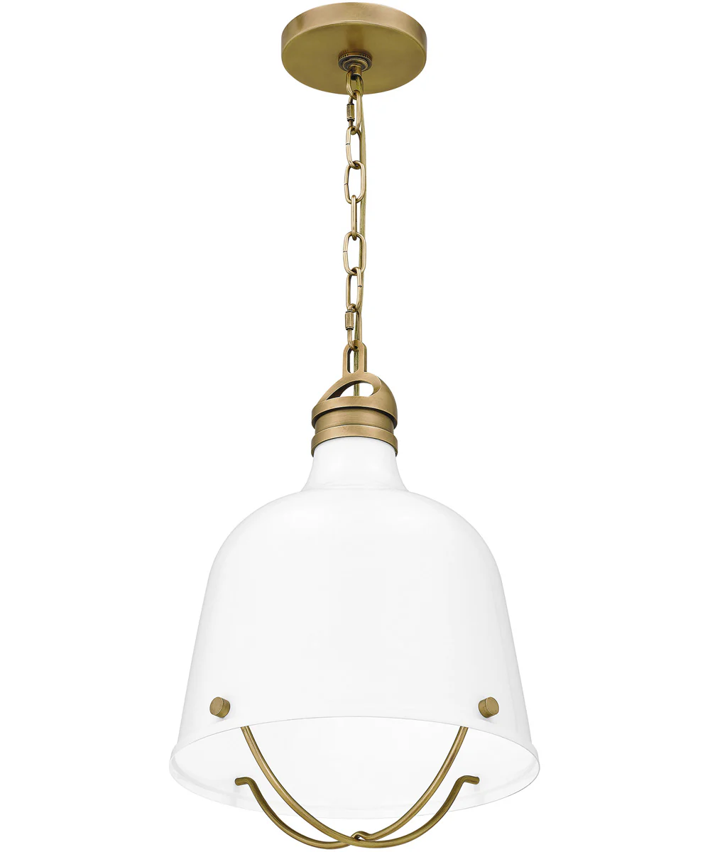 Adlington Small 1-light Mini Pendant Weathered Brass - Image 5