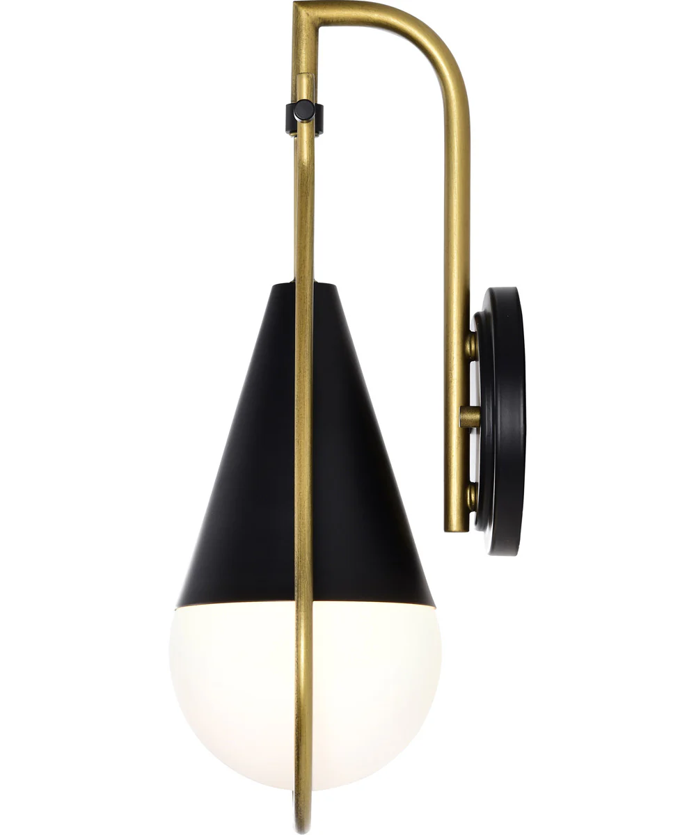 Admiral 1-Light Vanity & Wall Matte Black - Image 6