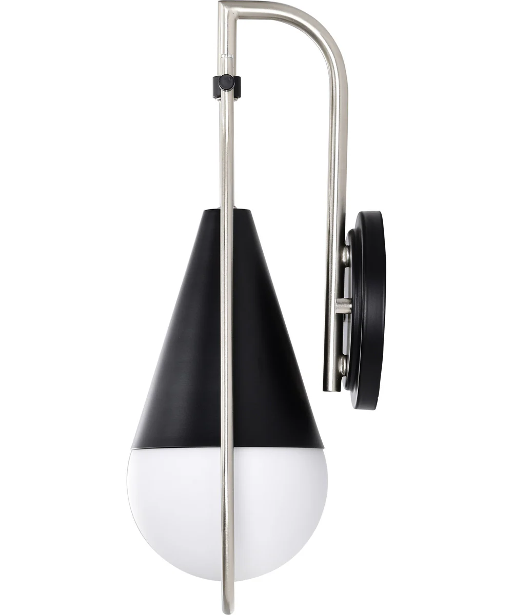 Admiral 1-Light Vanity & Wall Matte Black - Image 3