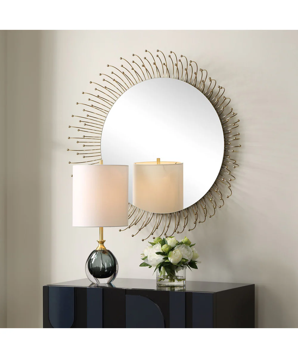 Aga Round Gold Mirror - Image 3