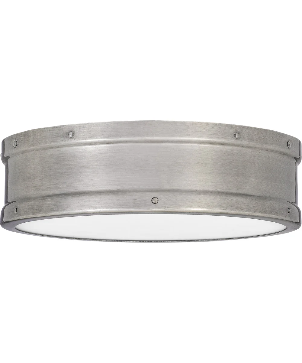 Ahoy Flush Mount Antique Polished Nickel - Image 3