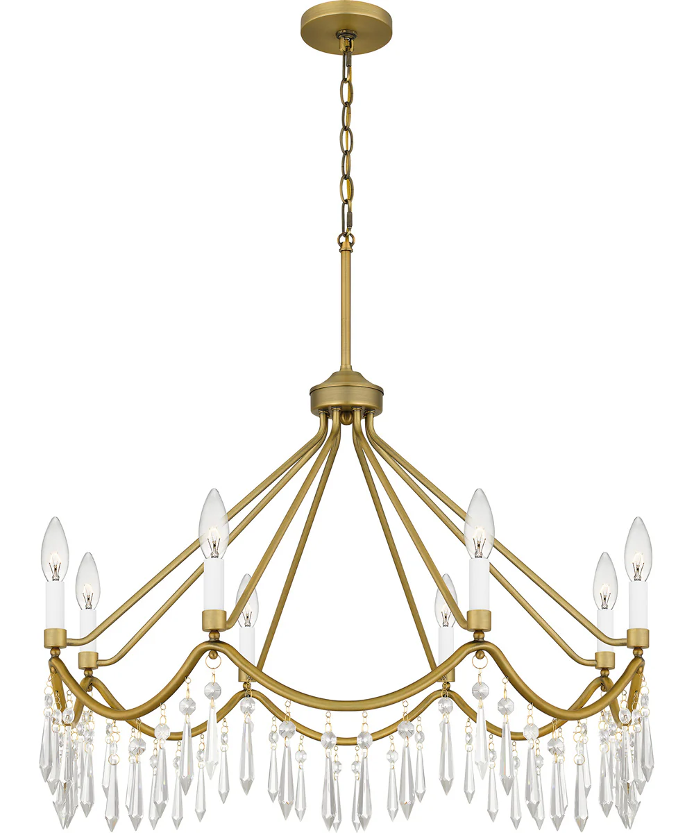 Airedale 8-light Chandelier Aged Brass - Image 7