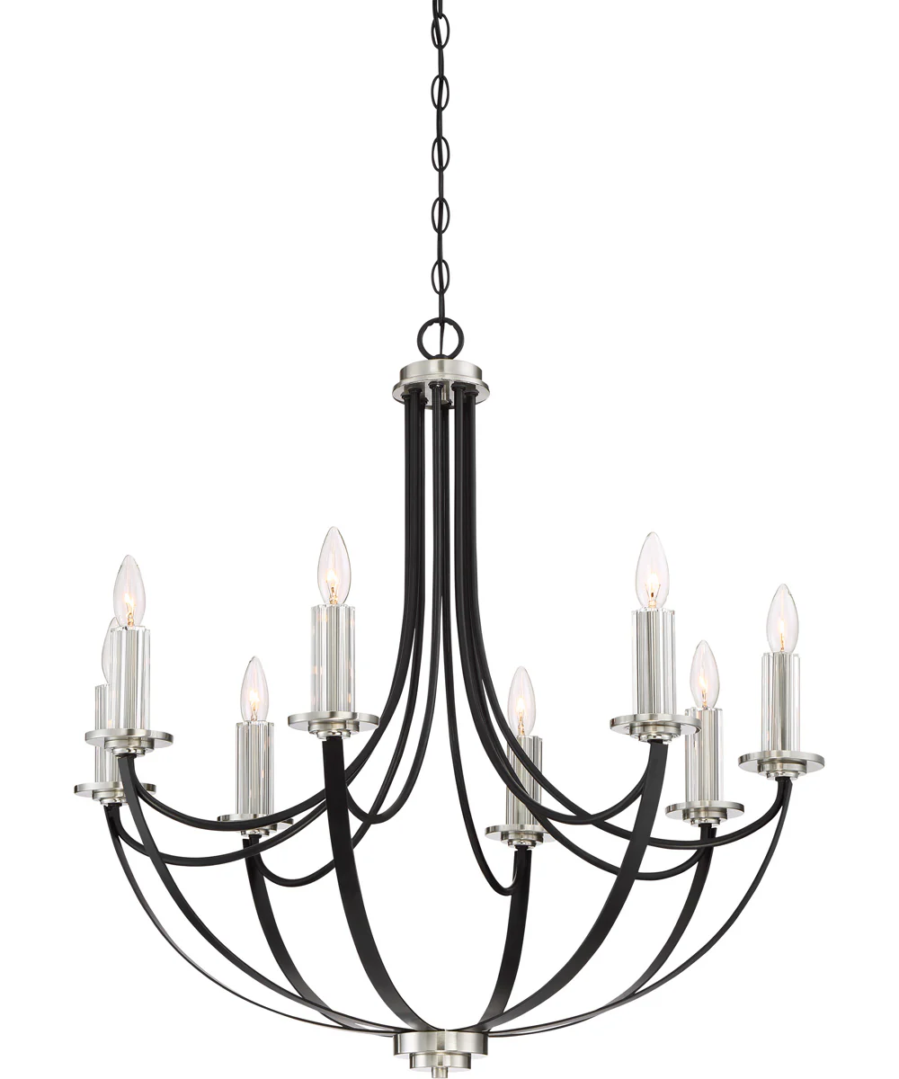 Alana 8-light Chandelier Mystic Black - Image 6