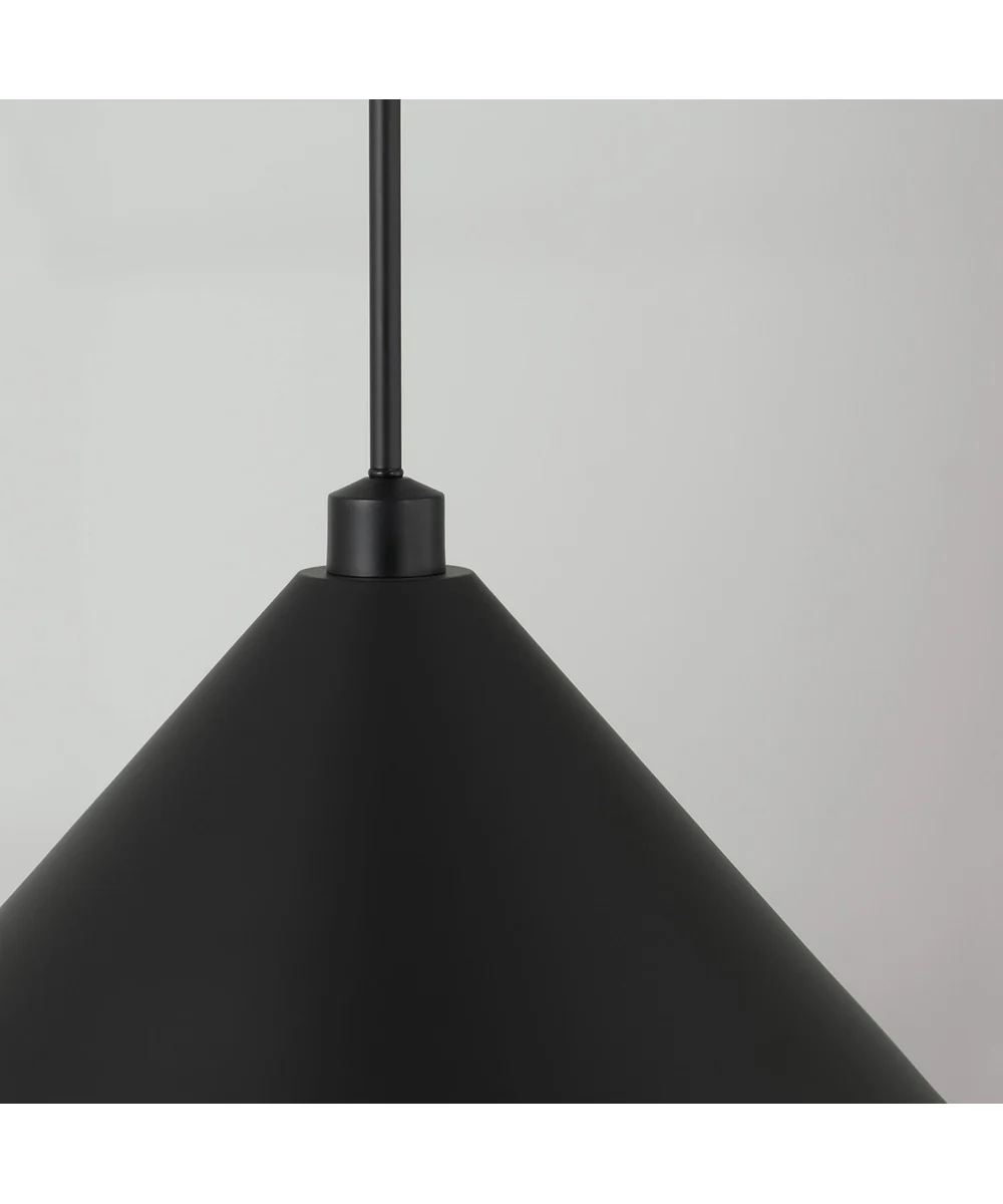 Alden 1-Light Pendant Matte Black - Image 3