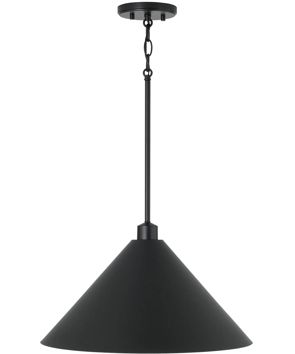 Alden 1-Light Pendant Matte Black - Image 4