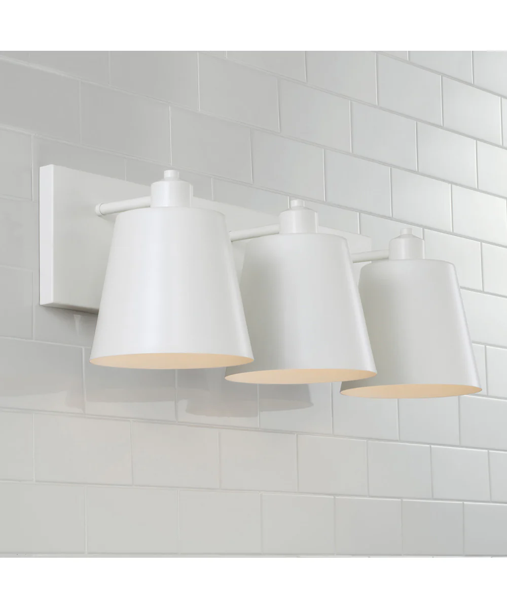 Alden 3-Light Vanity Matte White - Image 4