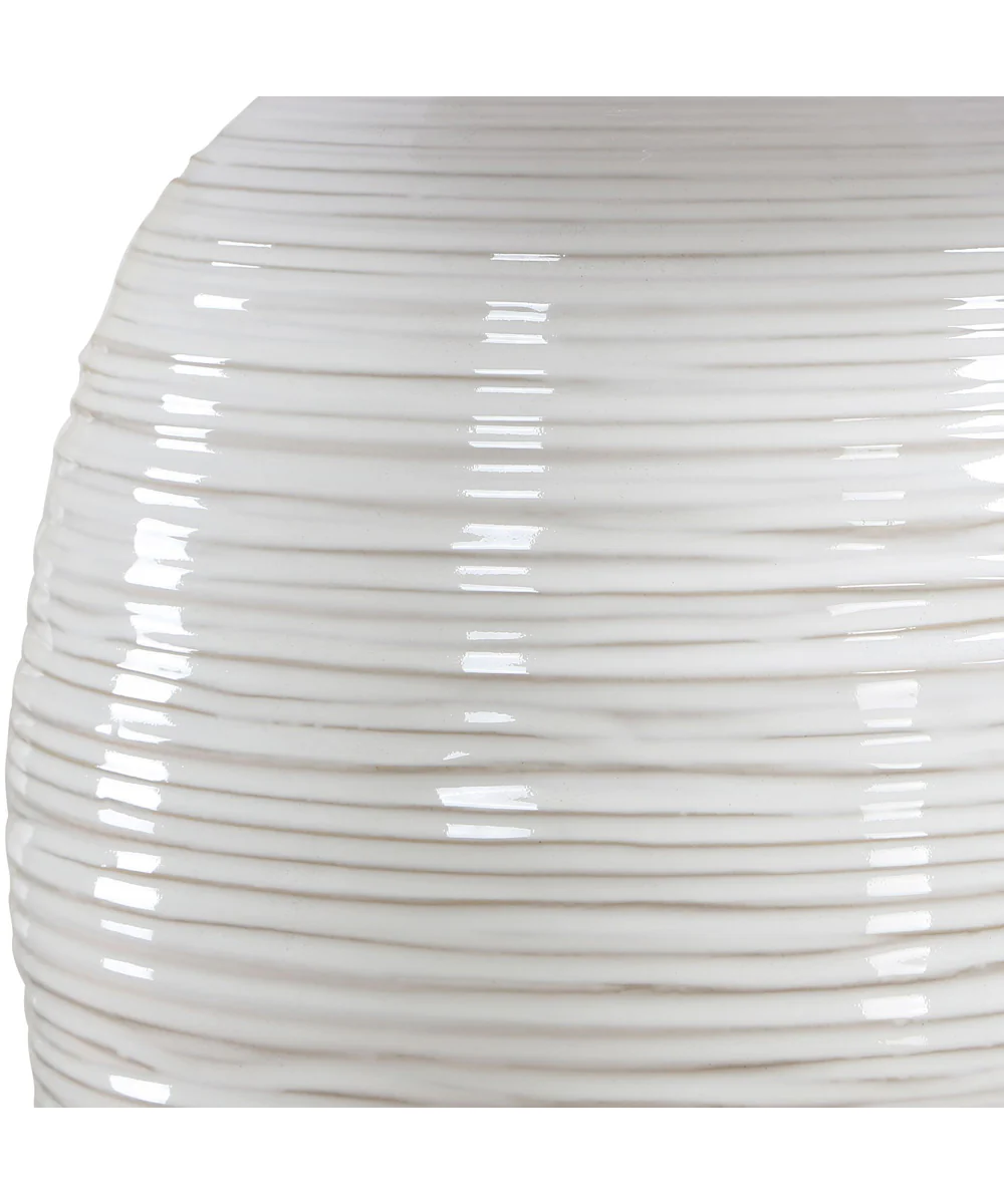 Alkman White Glaze Table Lamp - Image 4