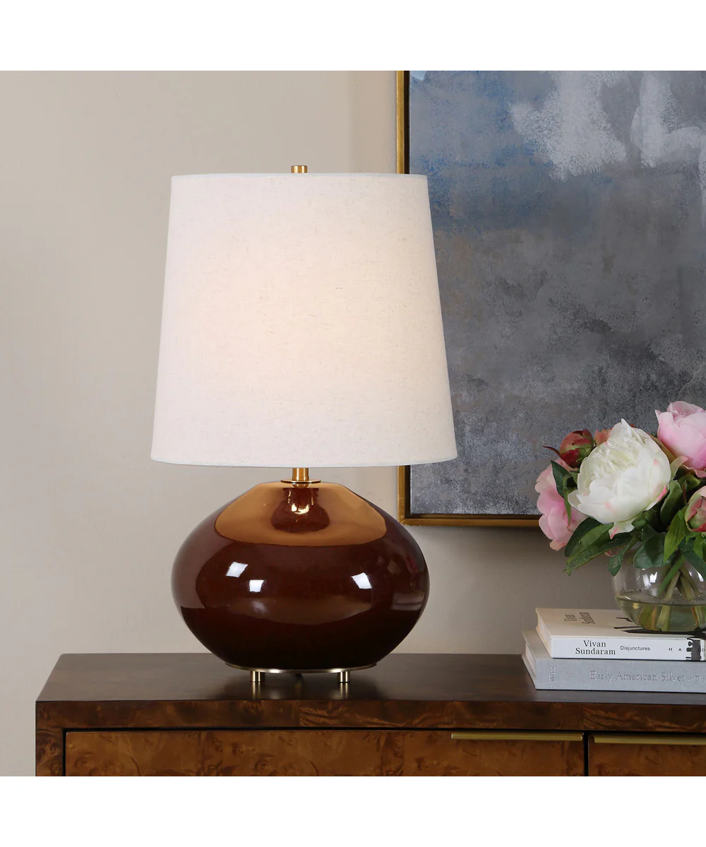 Allemand Ruby Red Glaze Table Lamp - Image 3