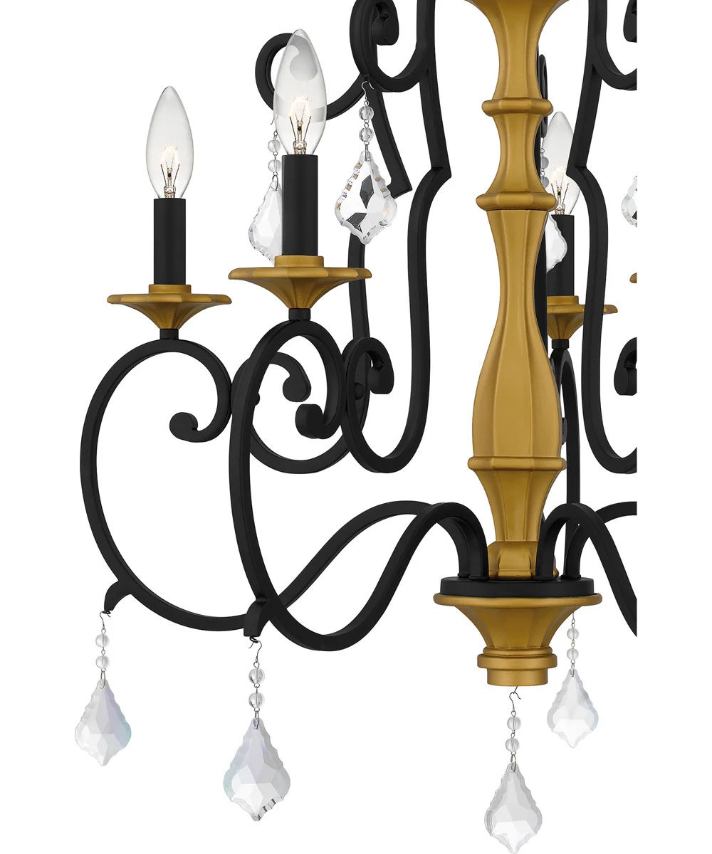 Althea 5-light Chandelier Matte Black - Image 5