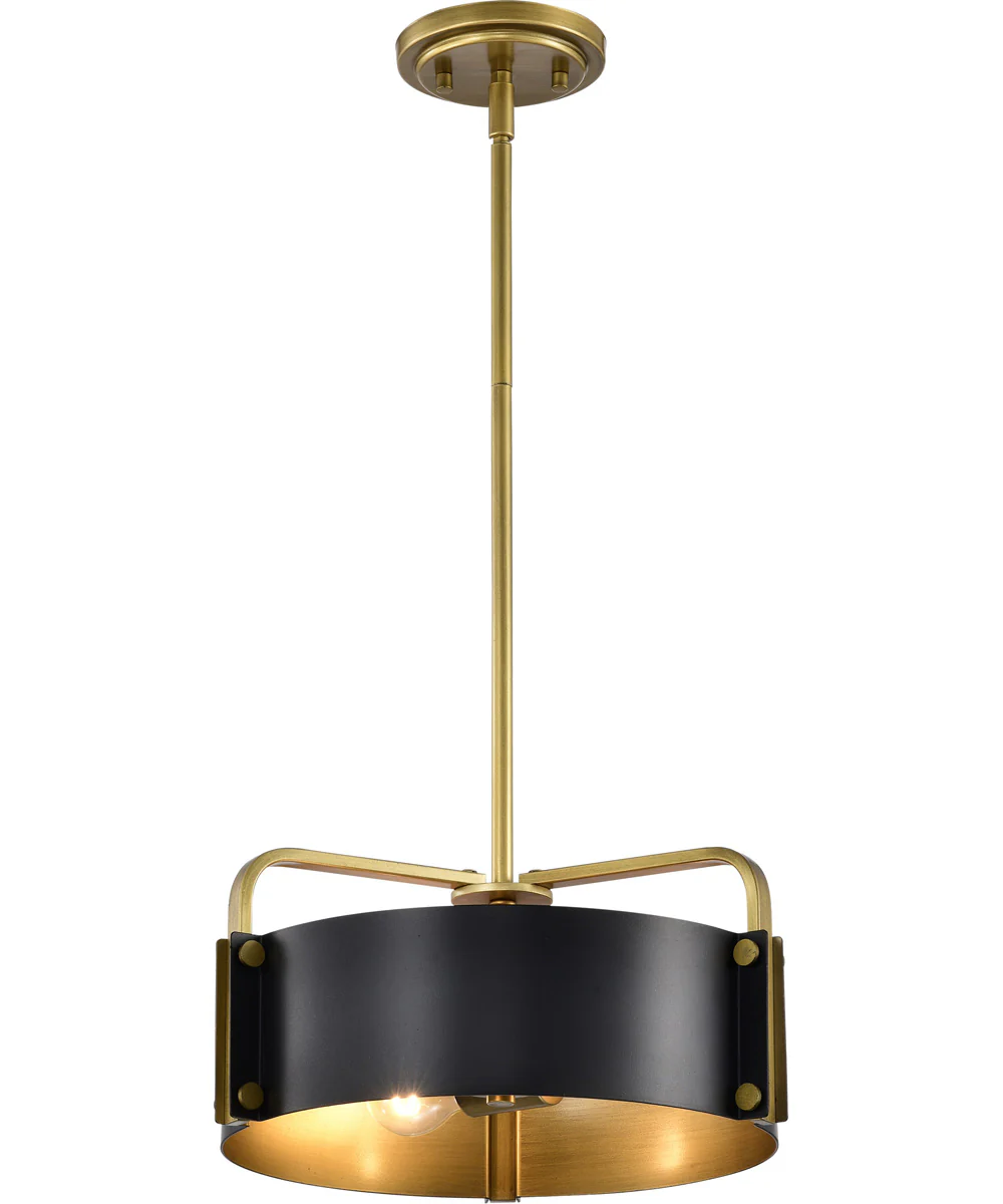 Altos 3-Light Pendant Matte Black - Image 2