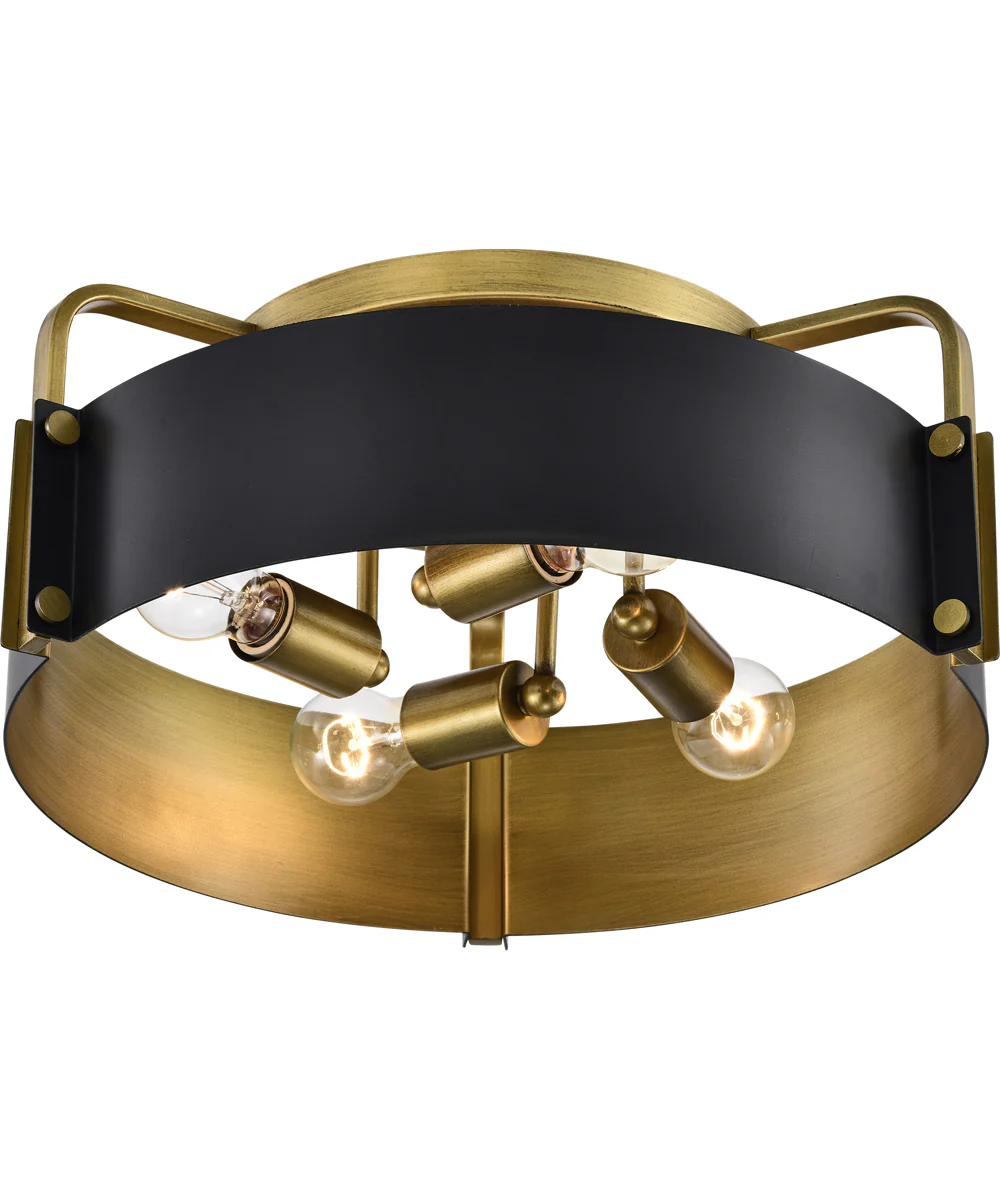 Altos 4-Light Close-to-Ceiling Matte Black - Image 3