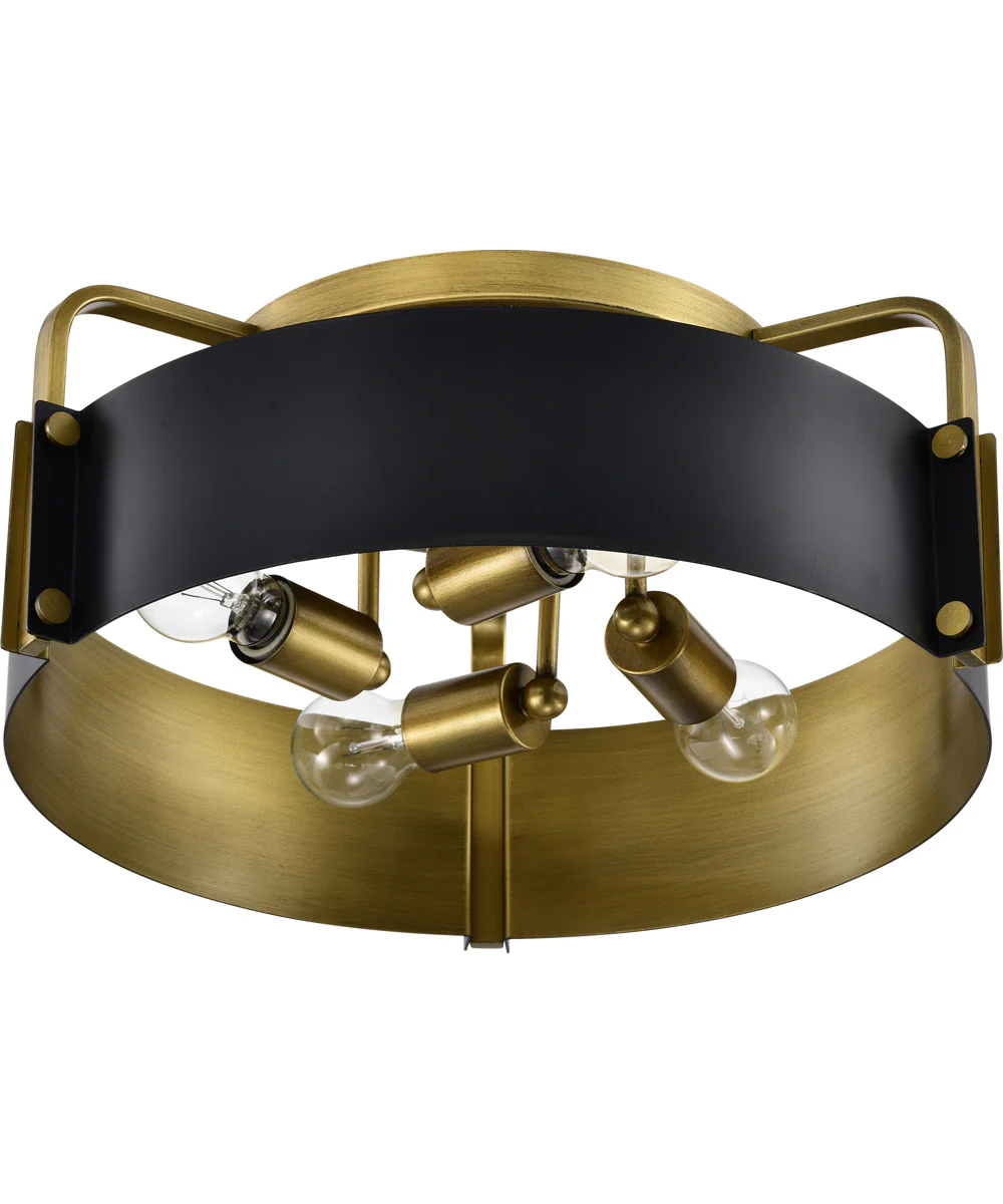 Altos 4-Light Close-to-Ceiling Matte Black - Image 4