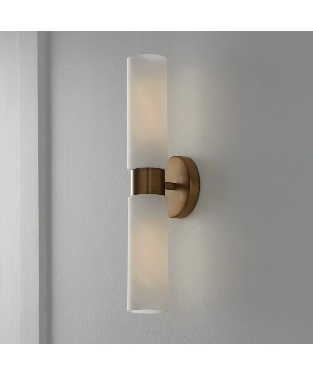 Alyssa 2-Light Sconce Aged Brass - Image 6