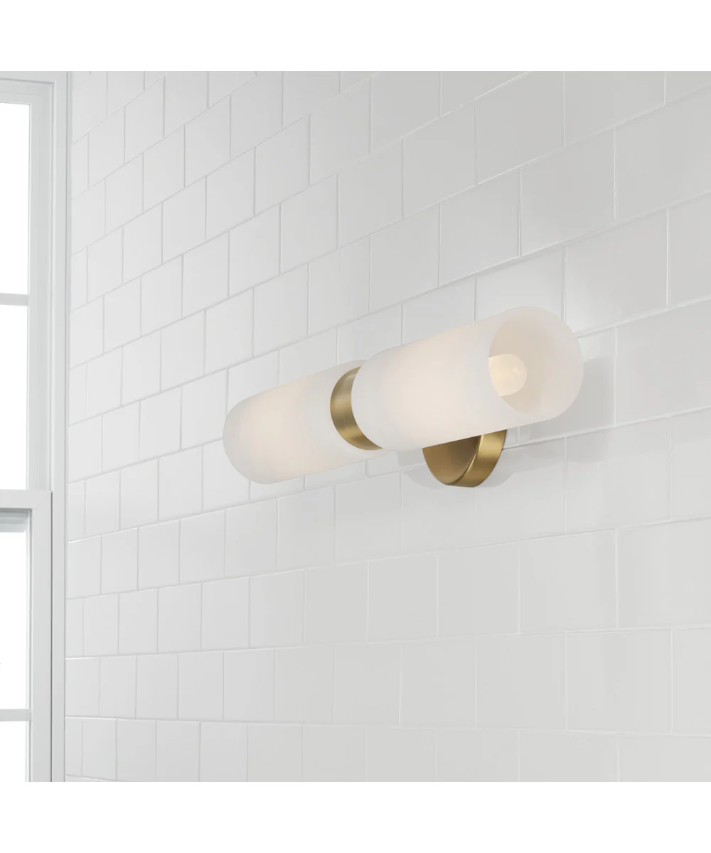 Alyssa 2-Light Sconce Aged Brass - Image 8