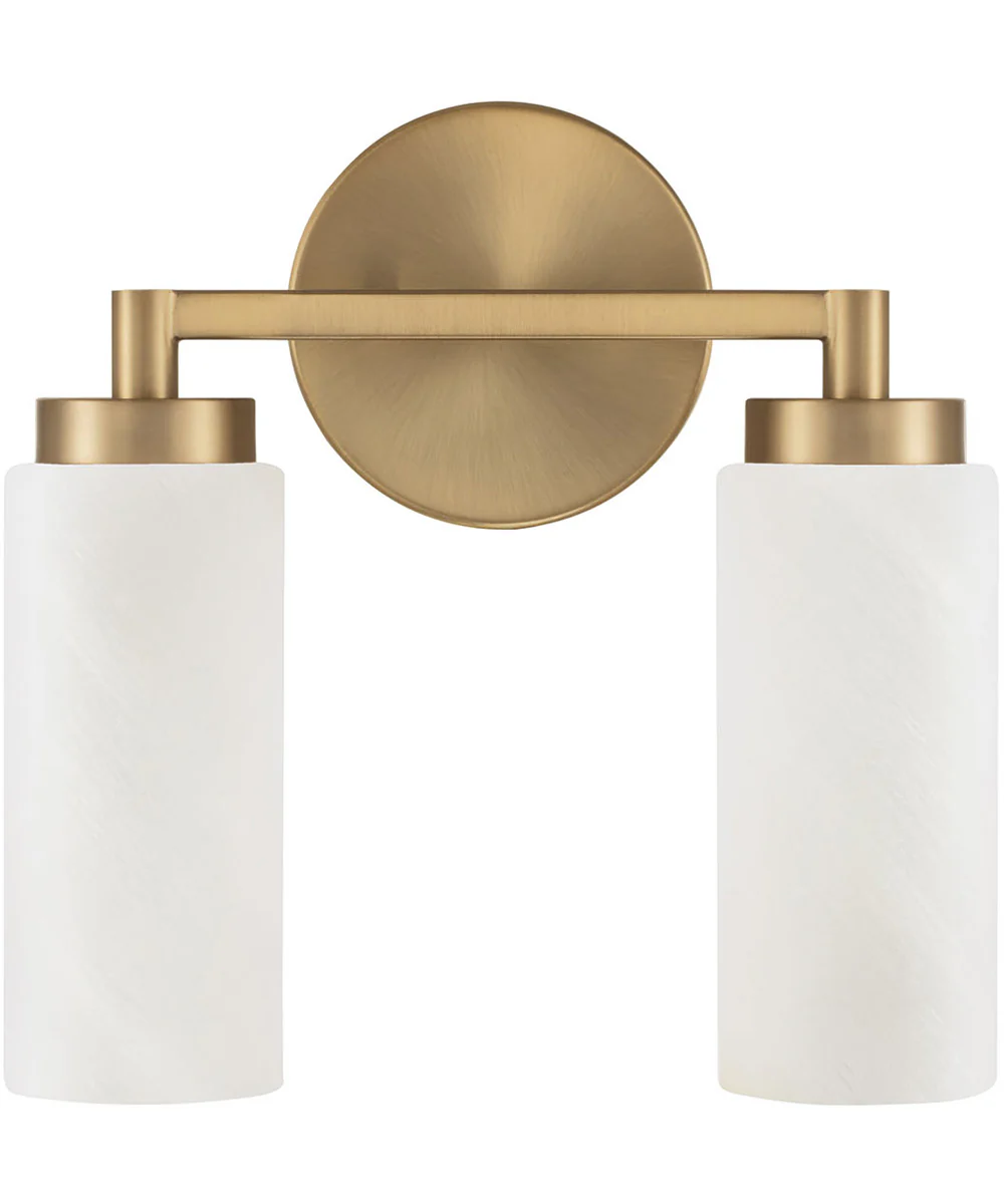 Alyssa 2-Light Vanity Aged Brass - Image 4